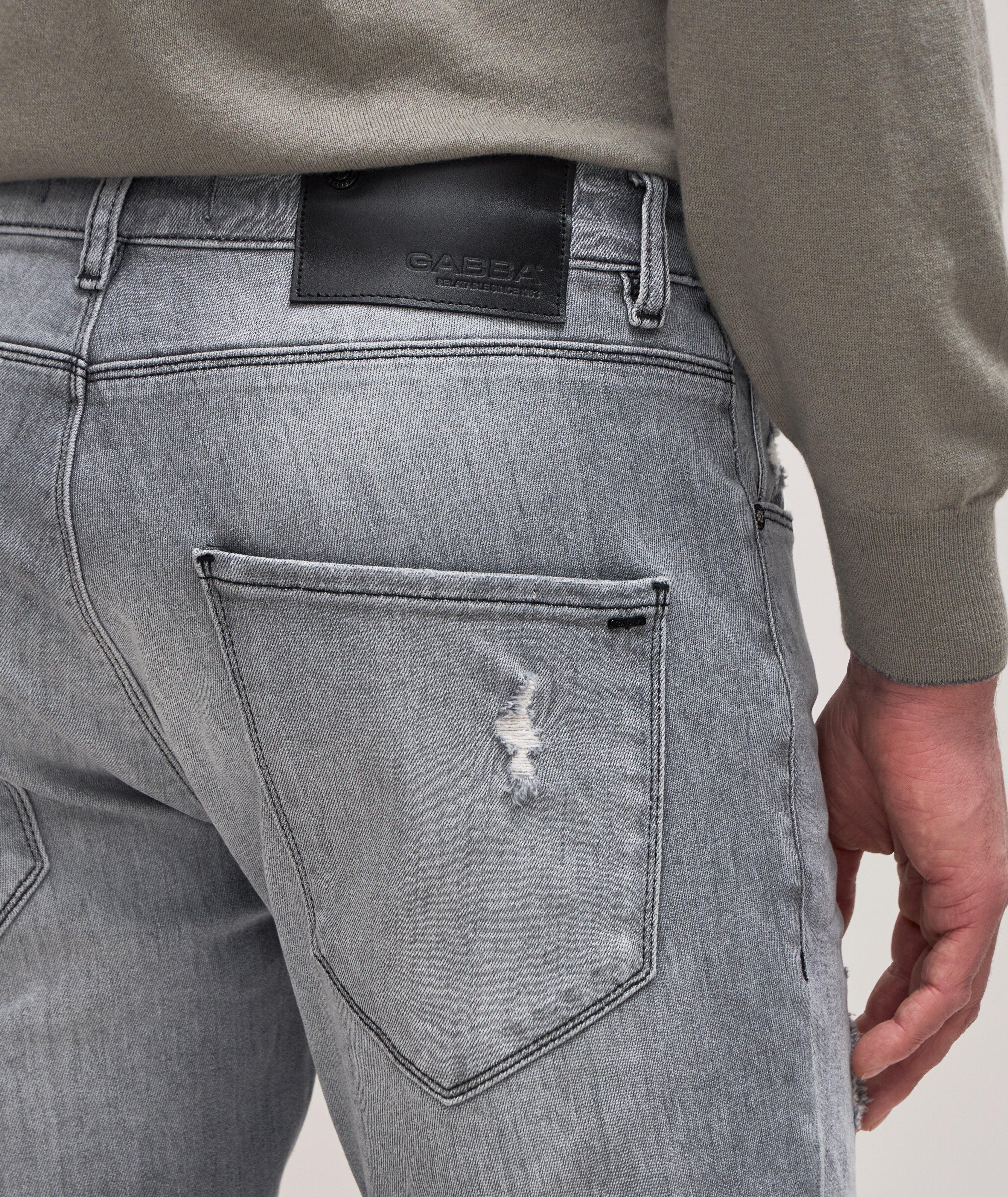 Rey Slim Fit Distressed Jeans image 3