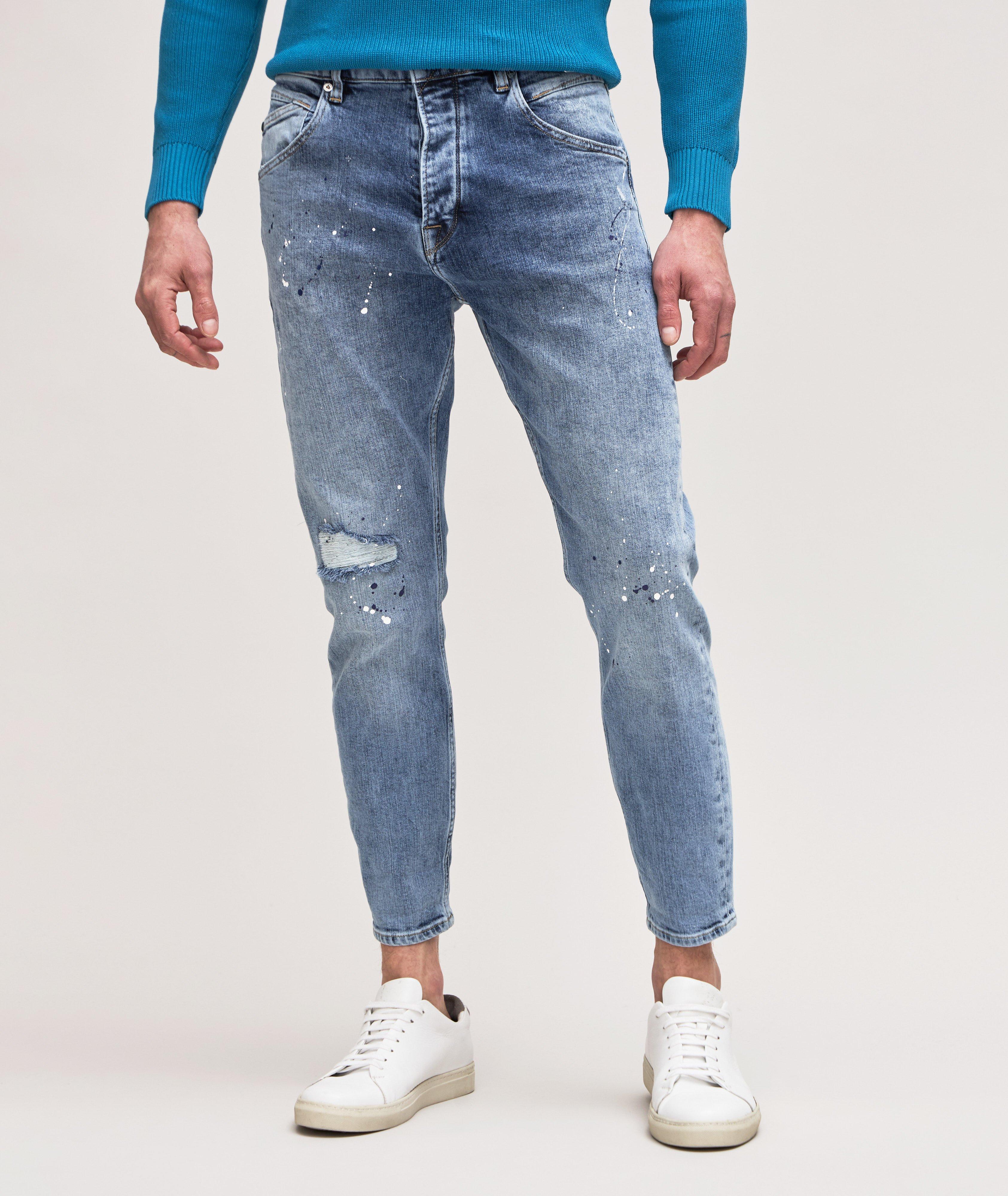 Alex Relaxed Fit Paint Splatter Jeans image 1