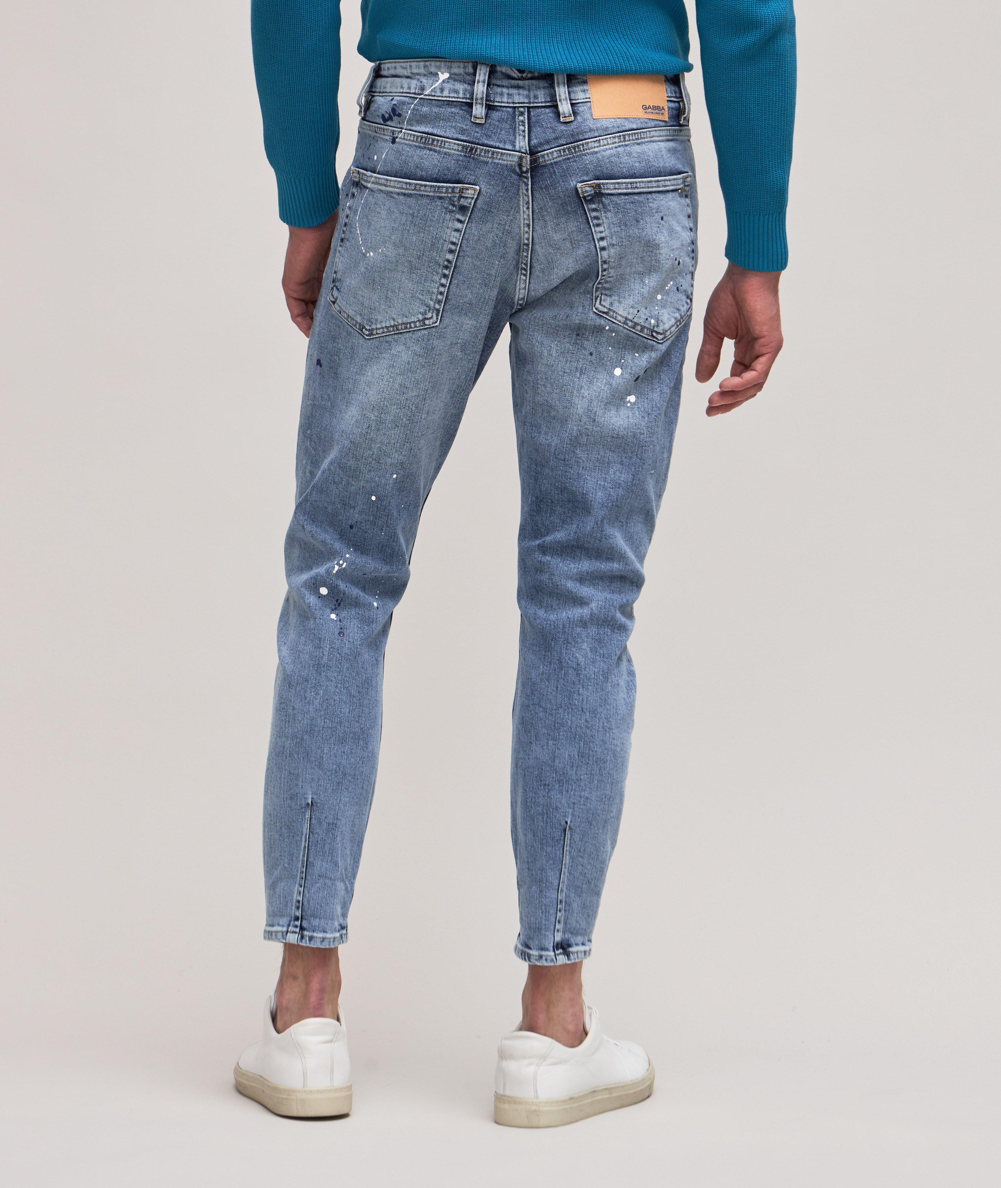 Alex Relaxed Fit Paint Splatter Jeans image 2