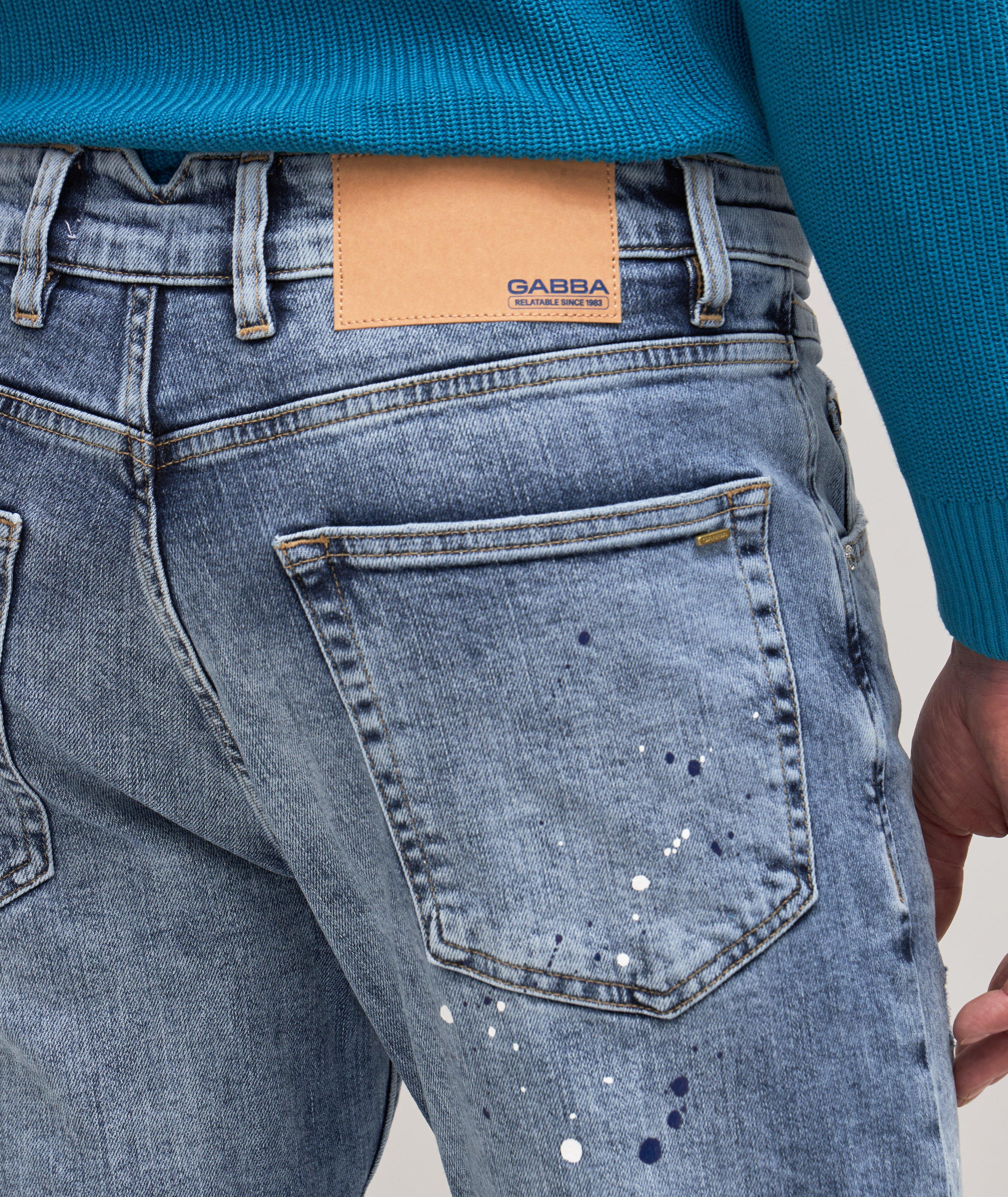 Alex Relaxed Fit Paint Splatter Jeans image 3