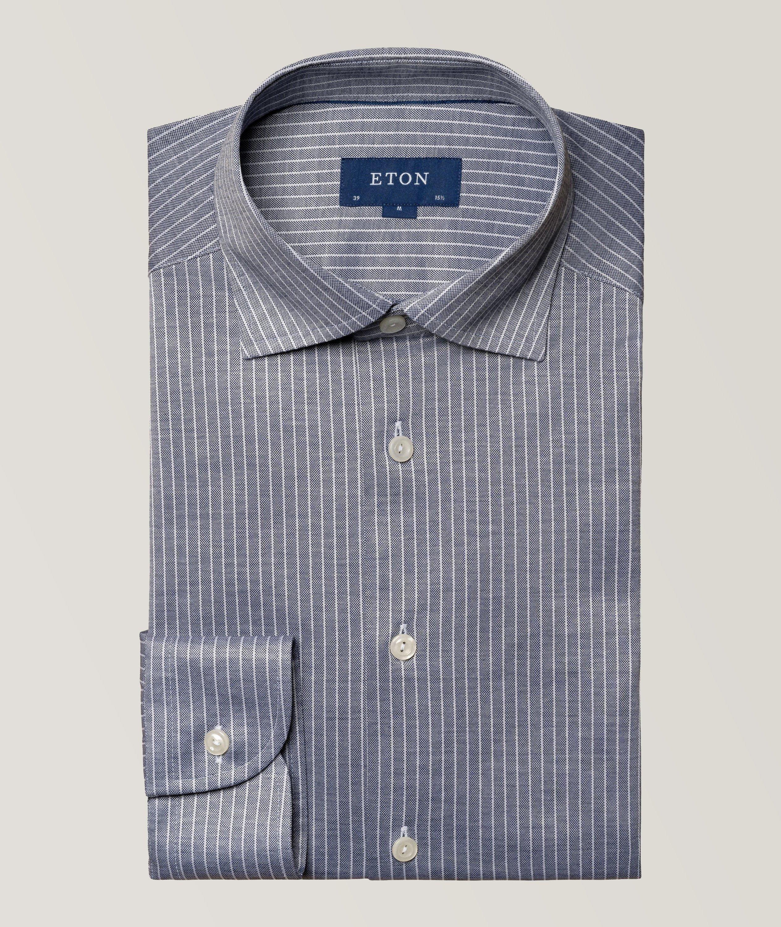 Slim Fit Striped Luxe Knit Shirt image 0