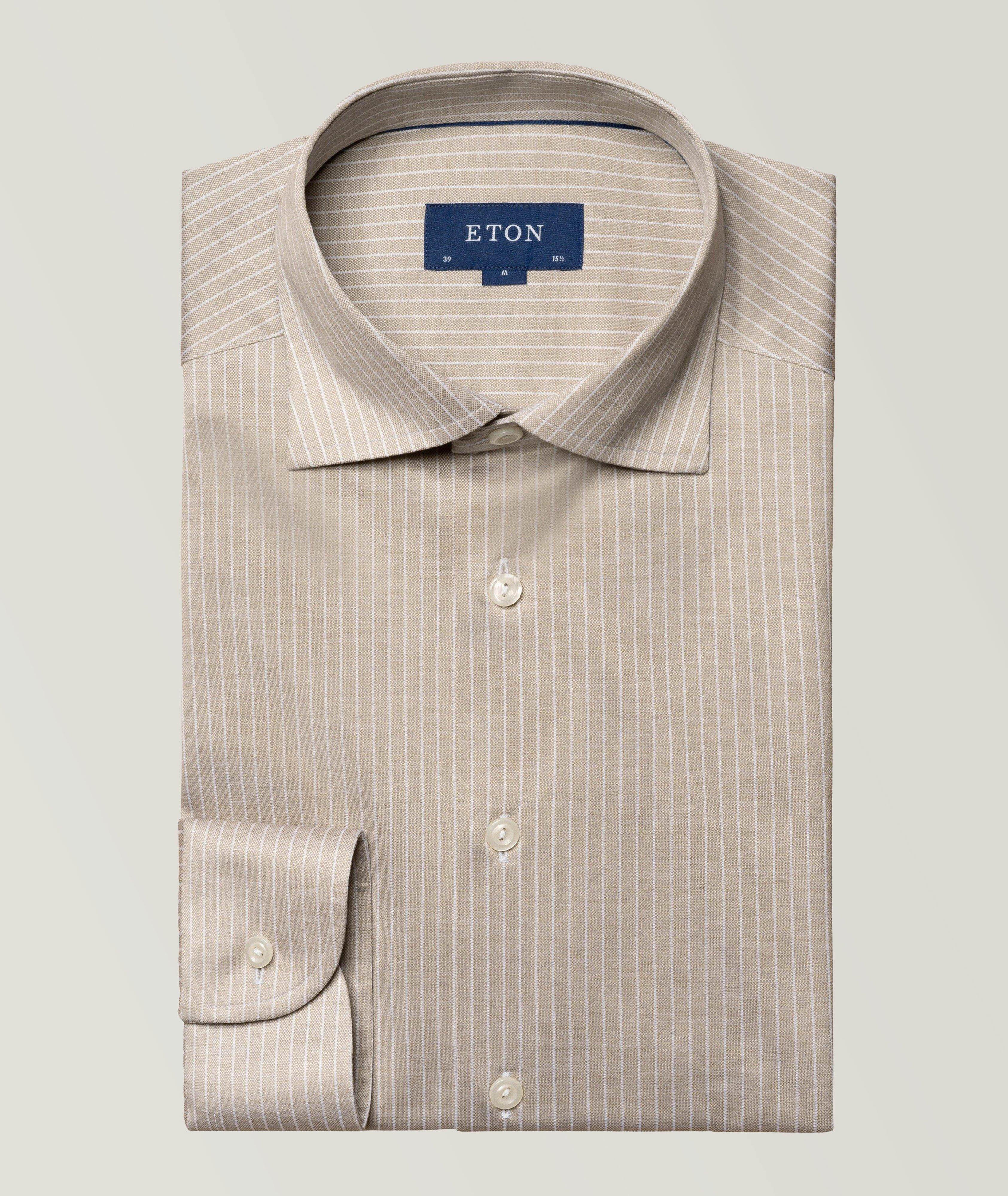 Slim Fit Striped Luxe Knit Shirt image 0