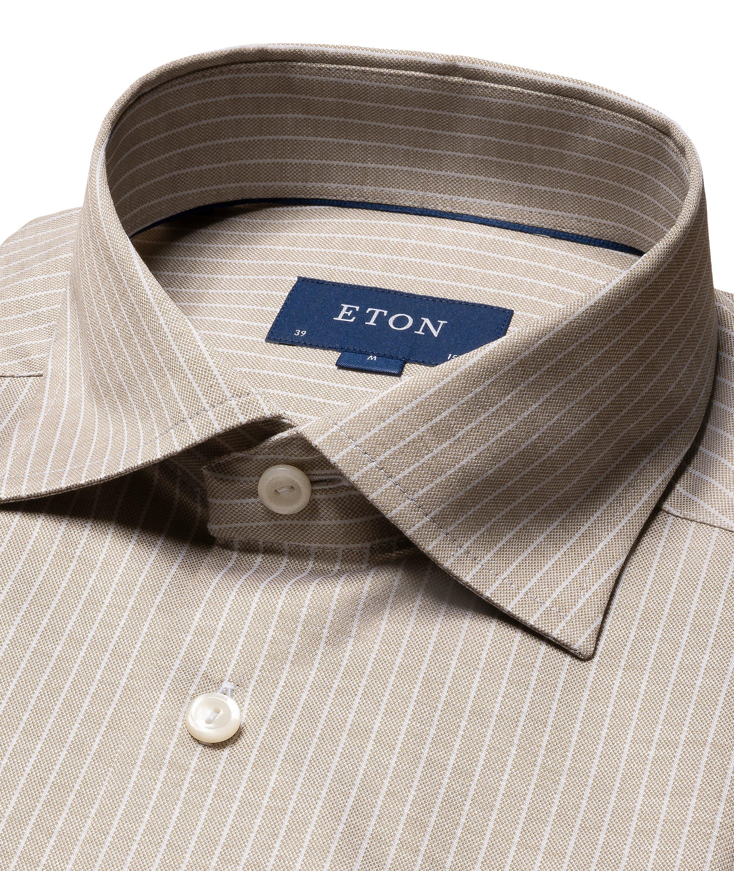 Slim Fit Striped Luxe Knit Shirt image 1