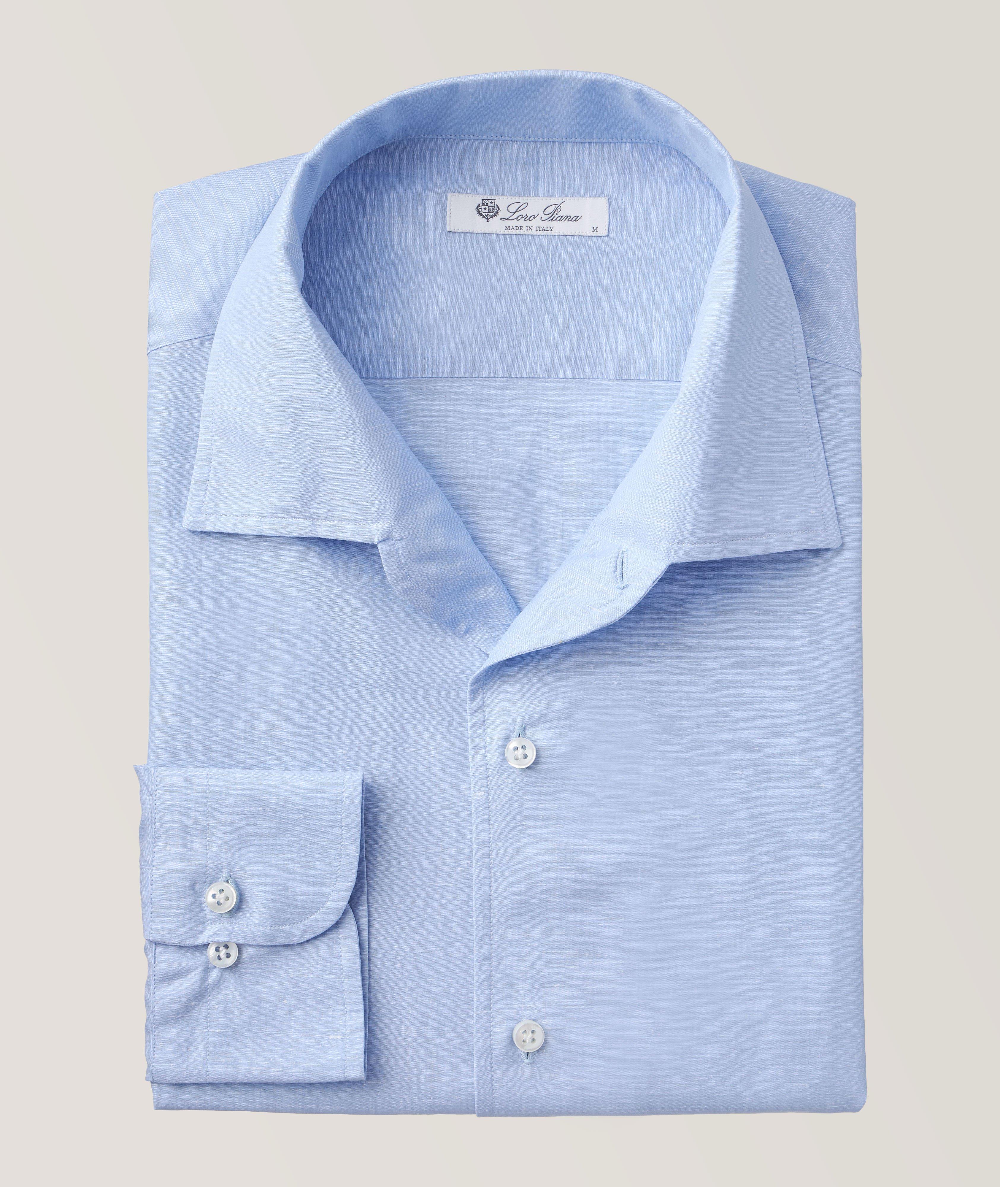 Loro Piana Chemise Décontractée André De Coupe Contemporaine En Bleu , Taille Homme TG