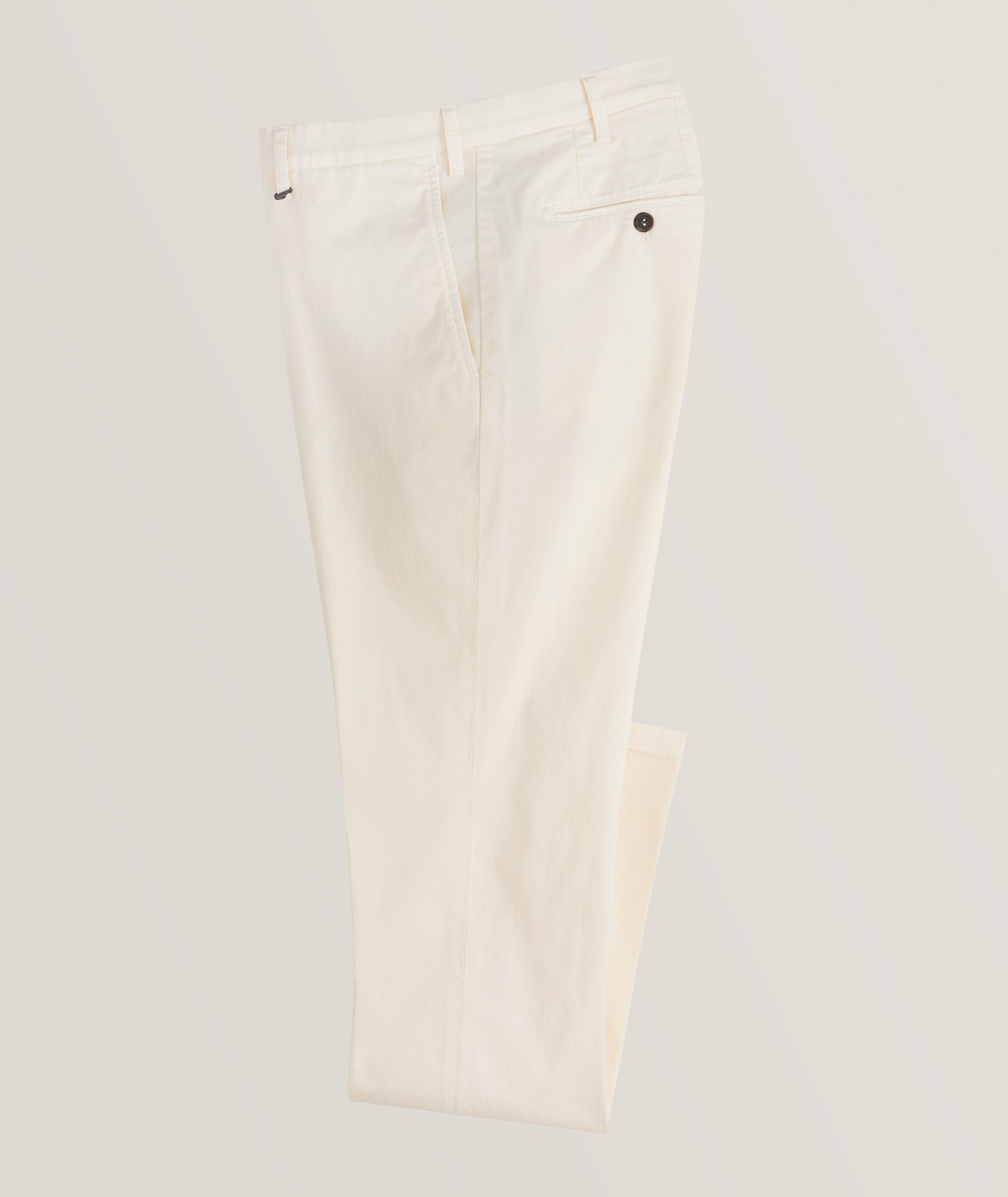 Micro Twill Stretch-Cotton Dress Pants