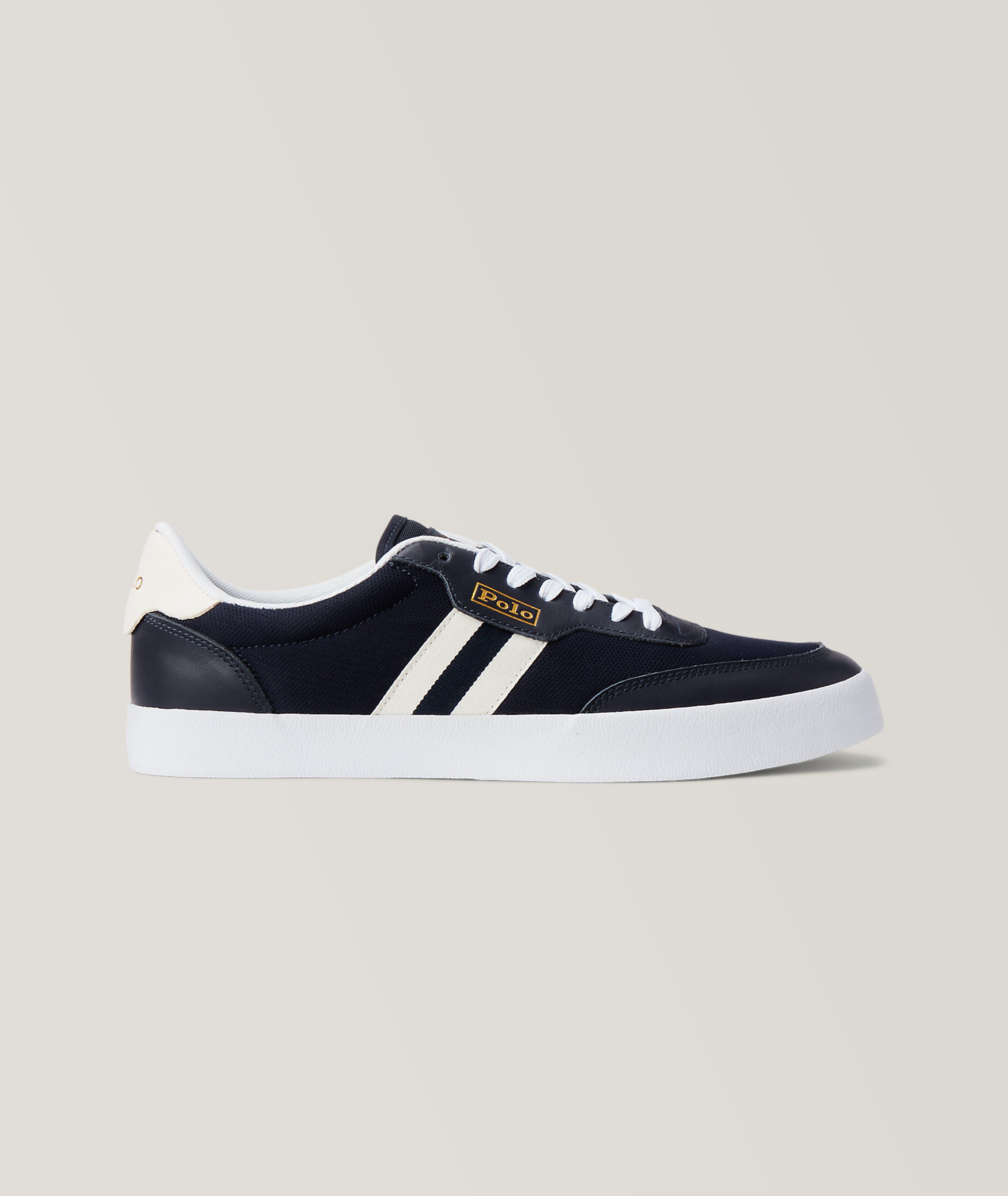 Chaussure sport en cuir et en filet image 1