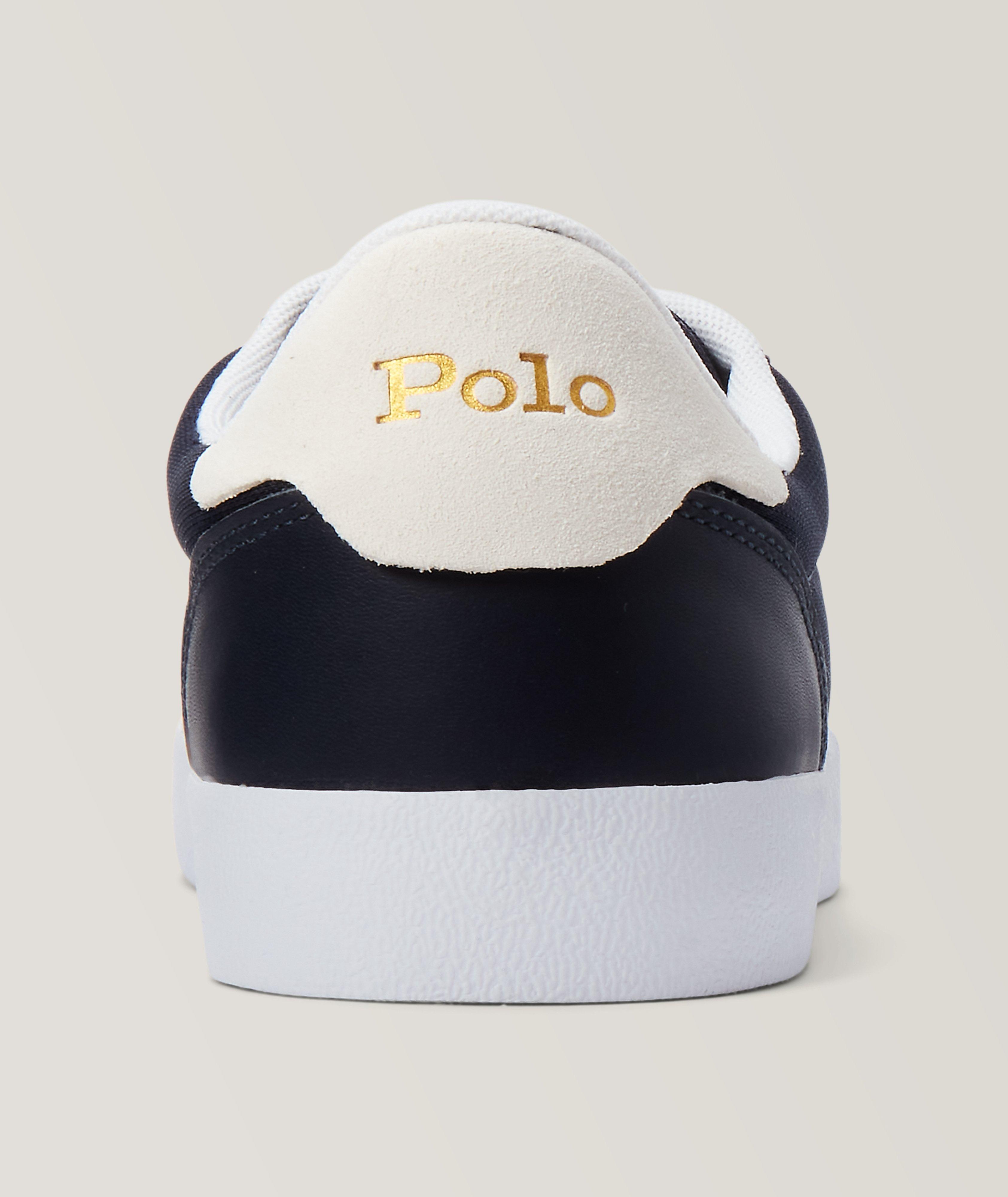 Chaussure sport en cuir et en filet image 3