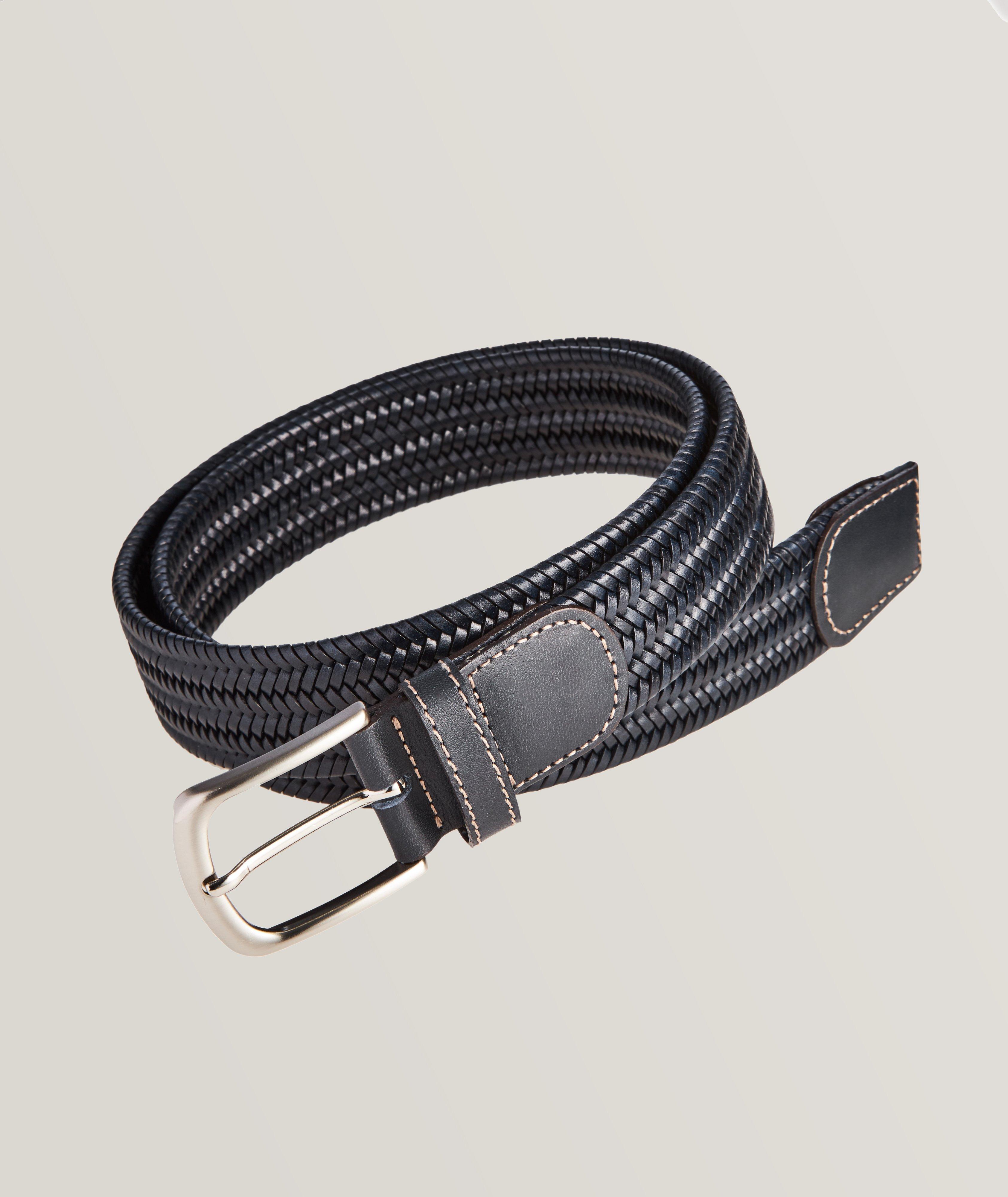 Stretch Woven Leather Belt