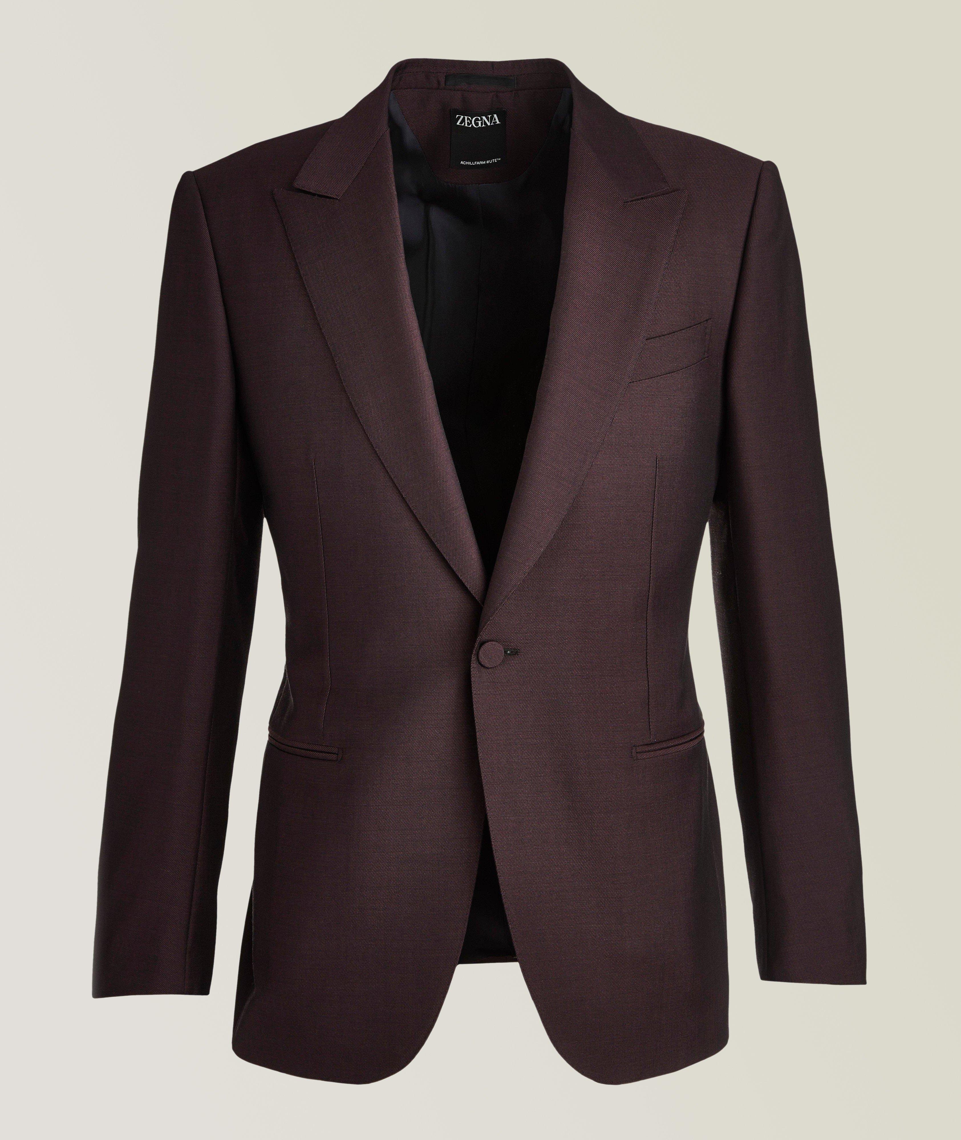 AchillFarm Wool-Mohair Twill Evening Jacket