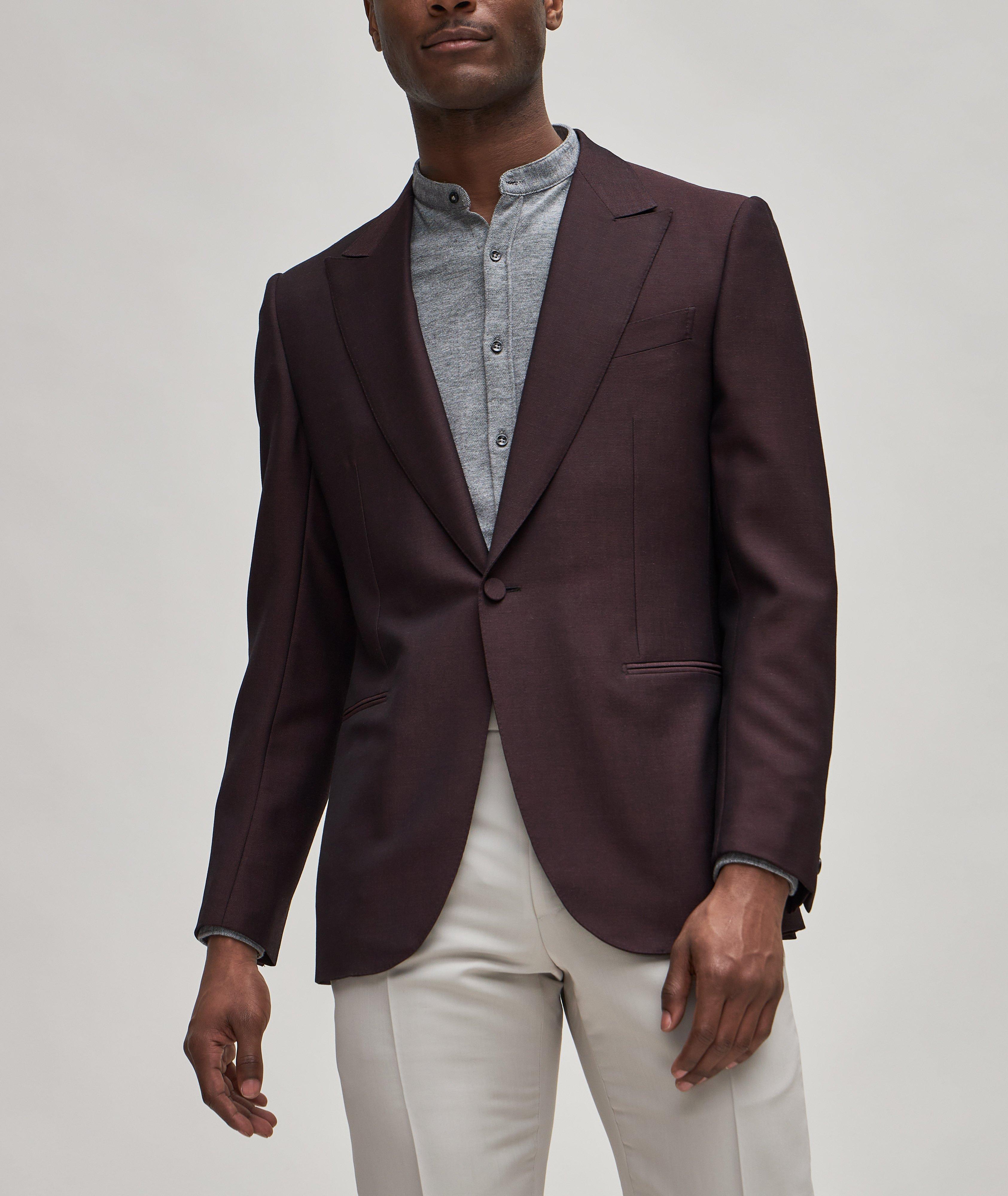 AchillFarm Wool-Mohair Twill Evening Jacket image 1