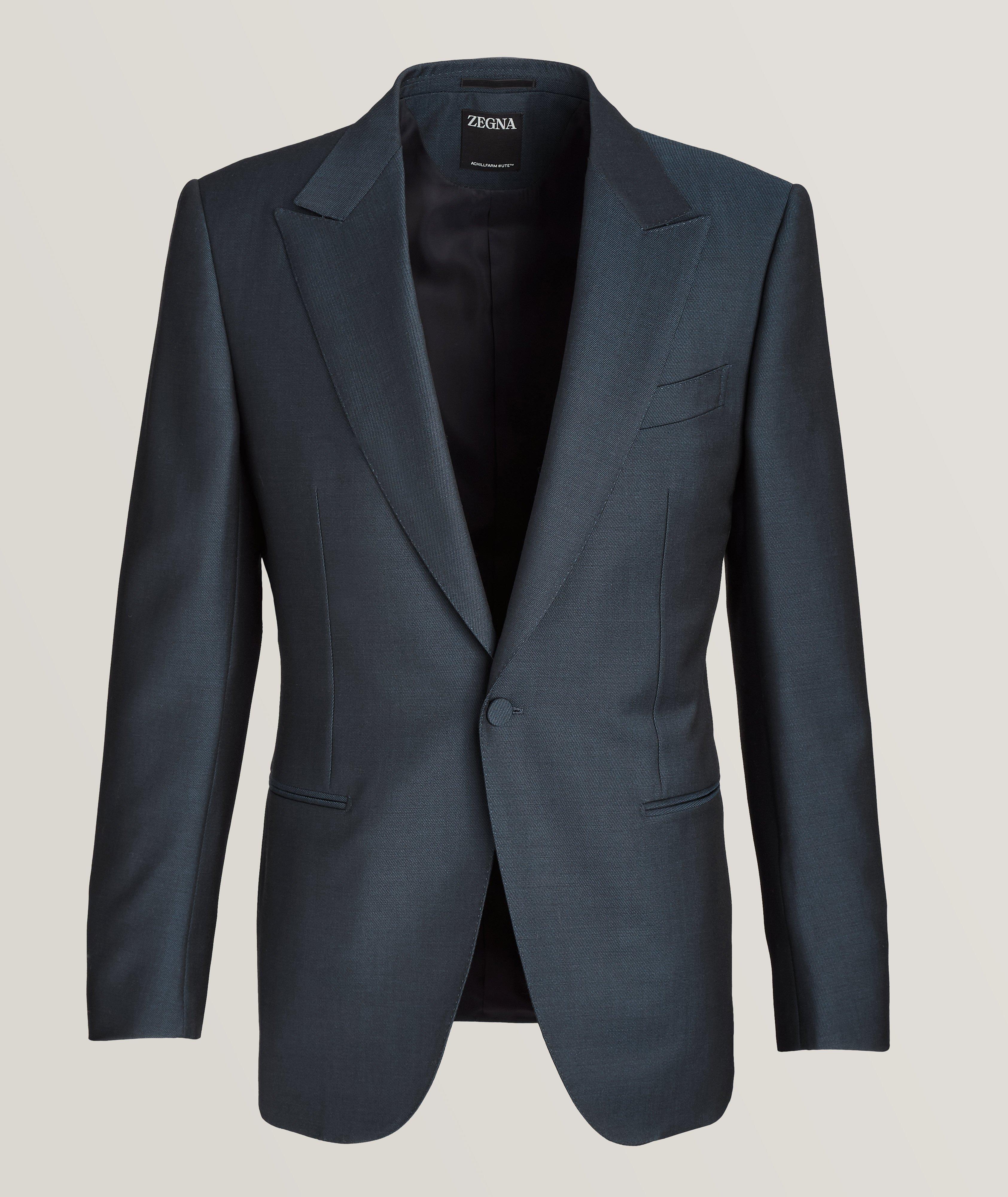 AchillFarm Wool-Mohair Twill Evening Jacket