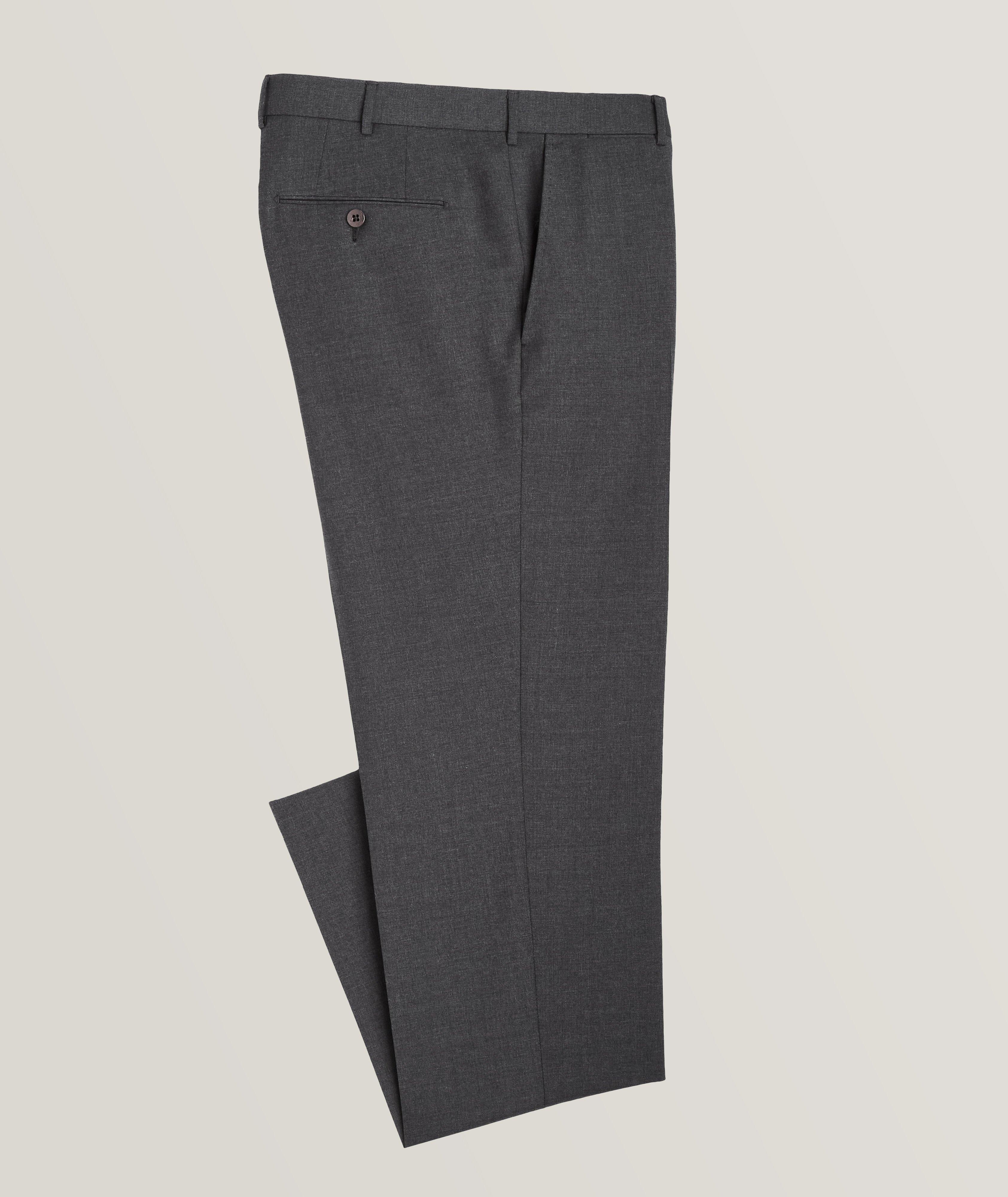 Zegna Sartorial Wool Dress Pants In Grey , Men's Size 42