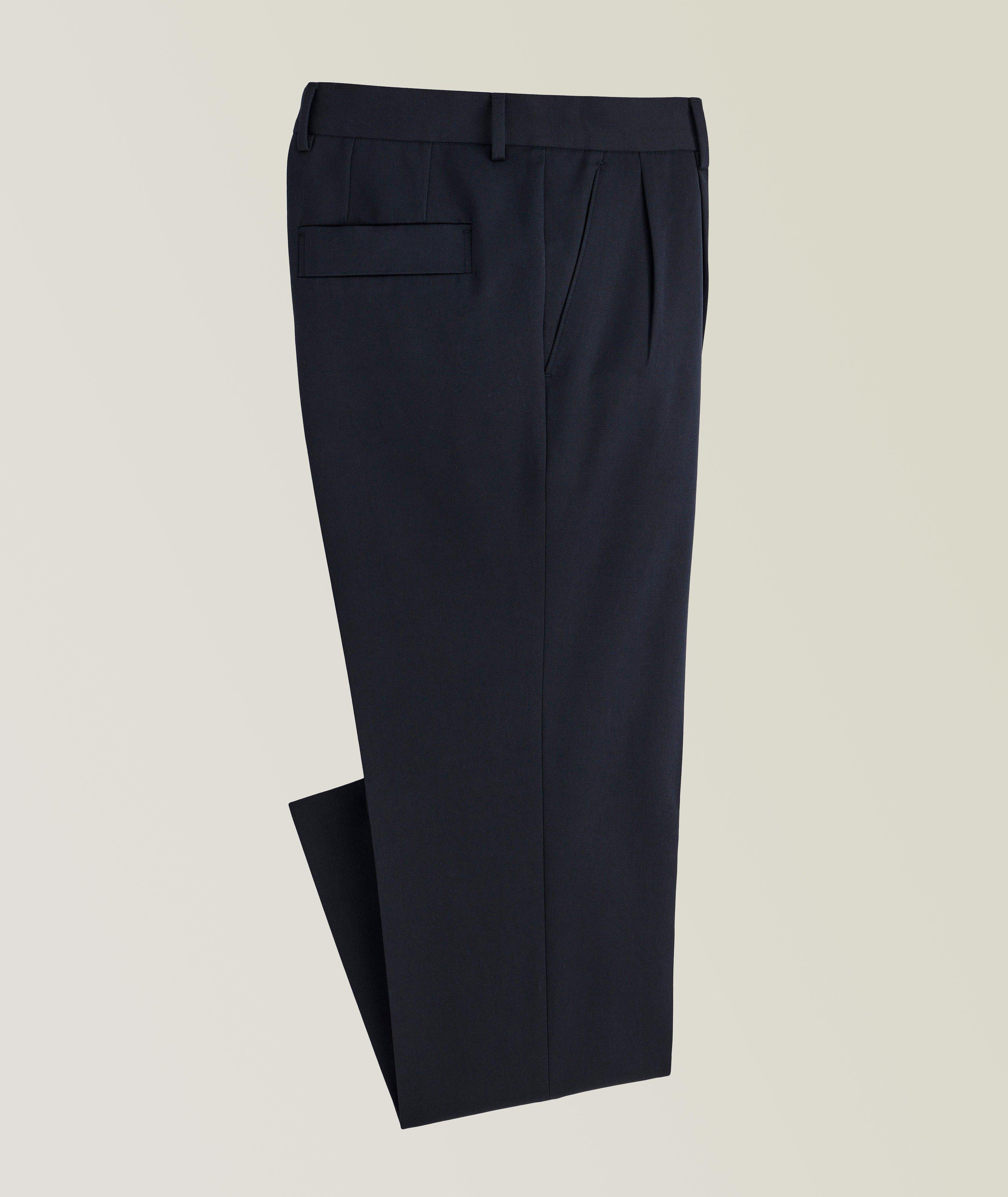 Zegna Cotton-Wool Double Pleated Pants | Pants | Final Cut