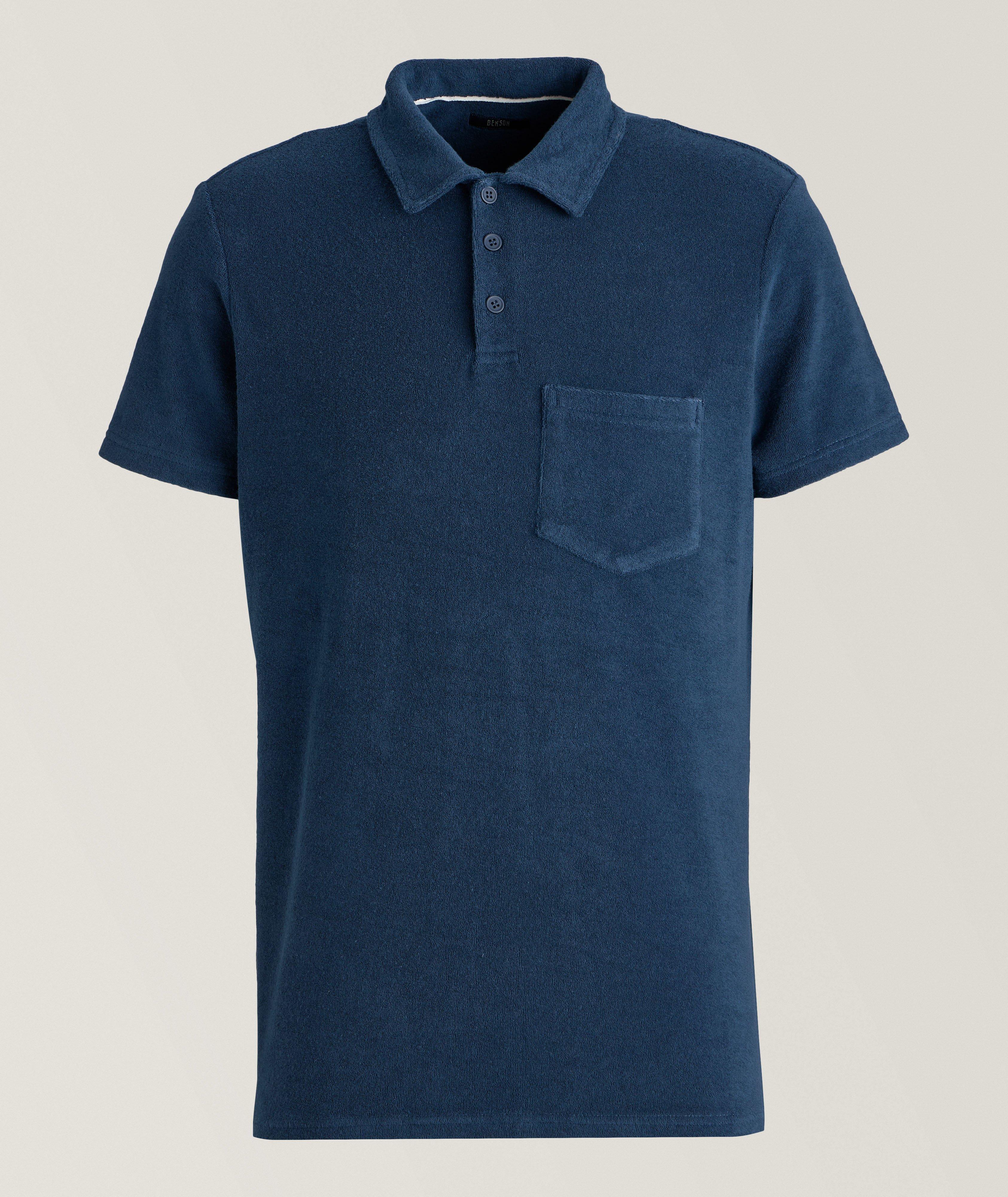 Hanlan Stretch Terry Cotton Polo