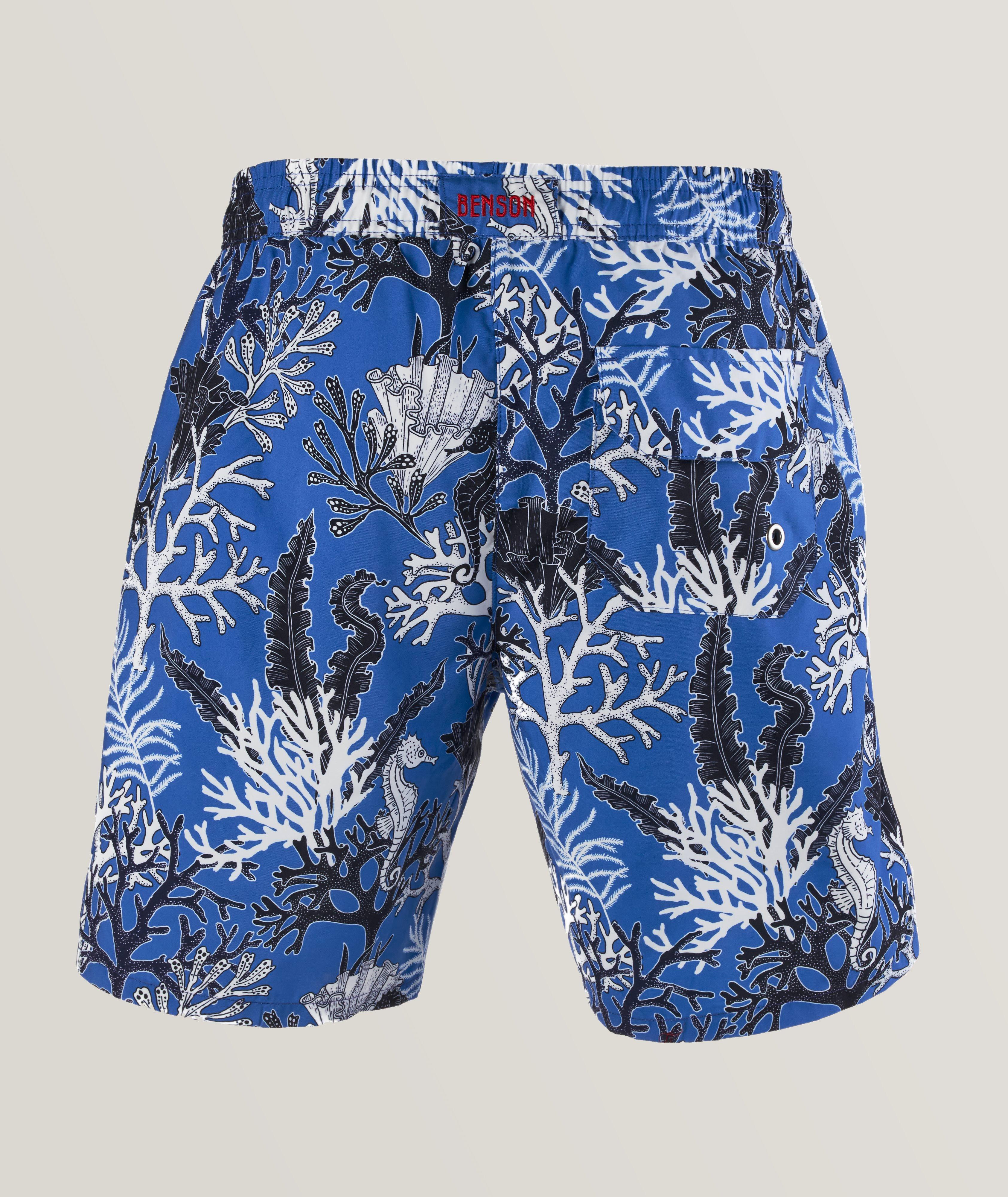 Sea Patterned Swim Trunks image 1