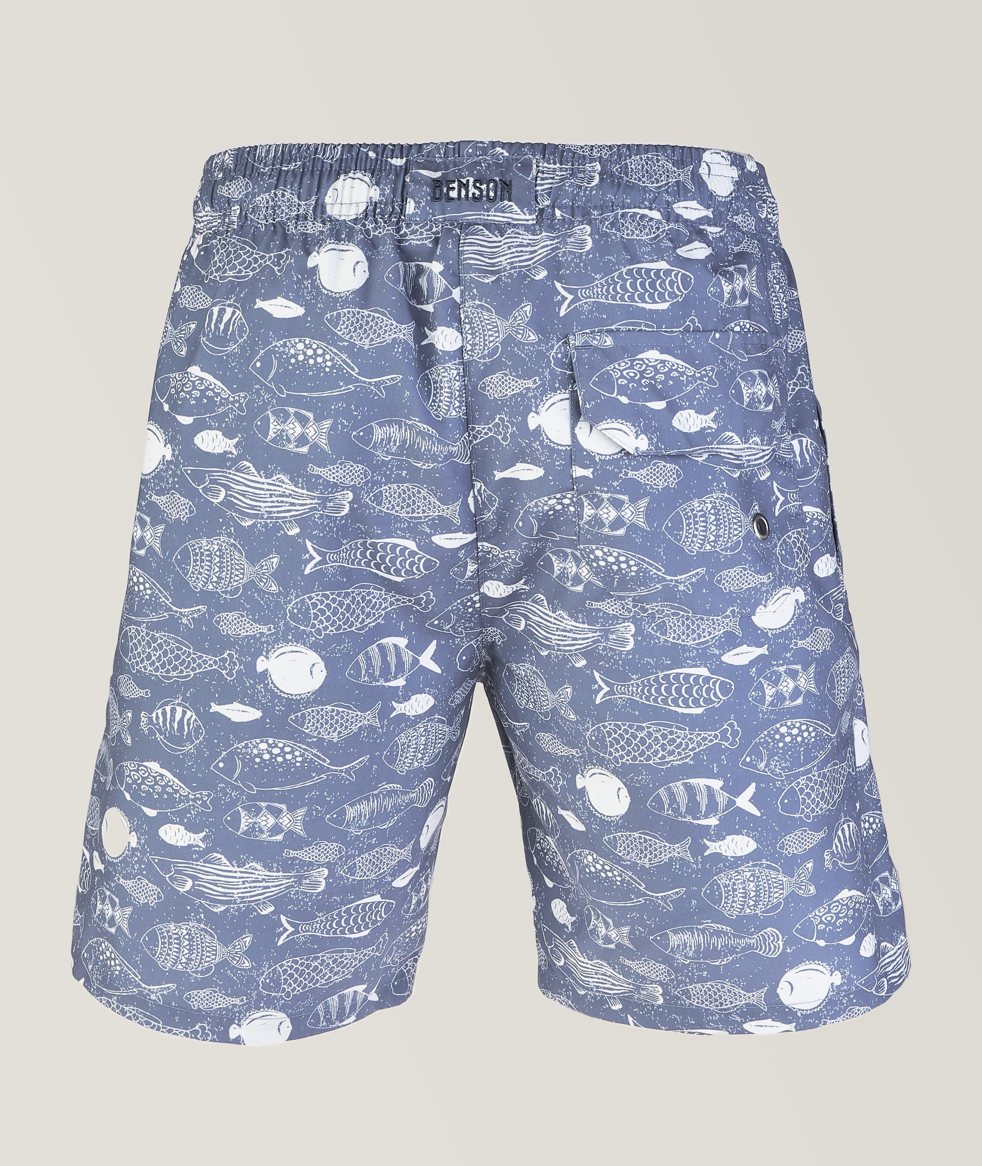 Copa Fish Print Original Swim Trunks image 1