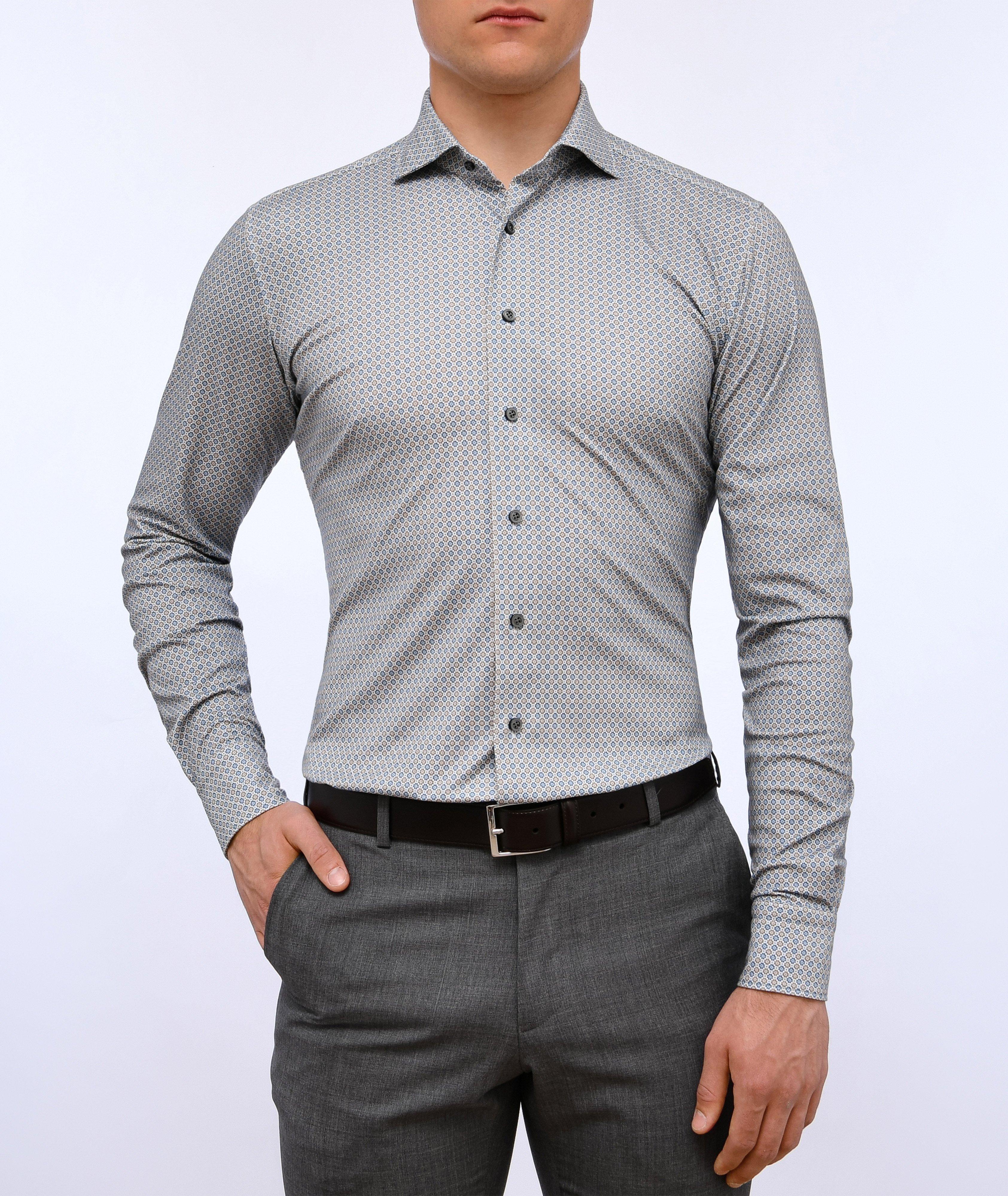 Performance Modern 4-Flex Floral Pattern Knit Shirt image 1