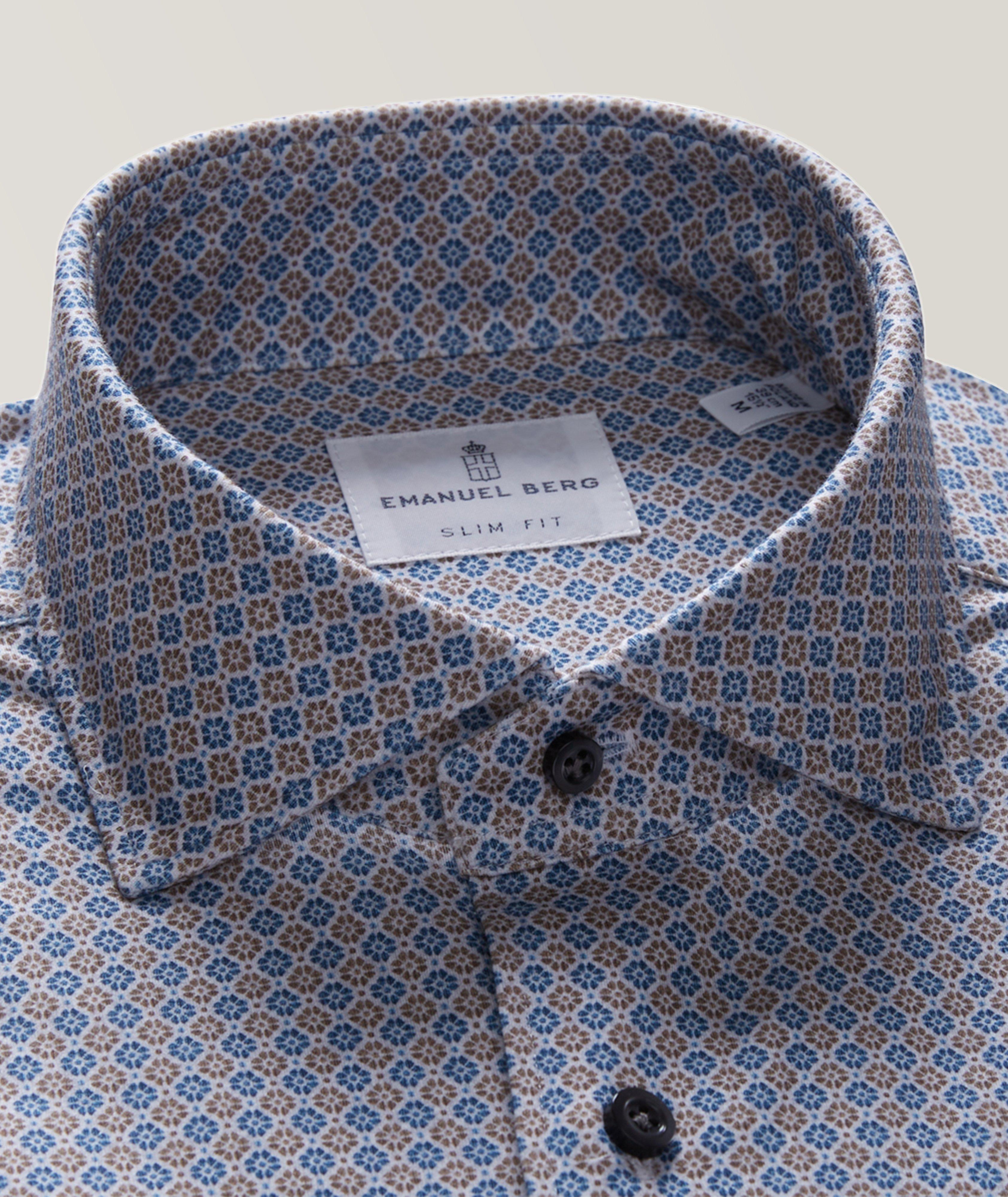 Performance Modern 4-Flex Floral Pattern Knit Shirt image 2