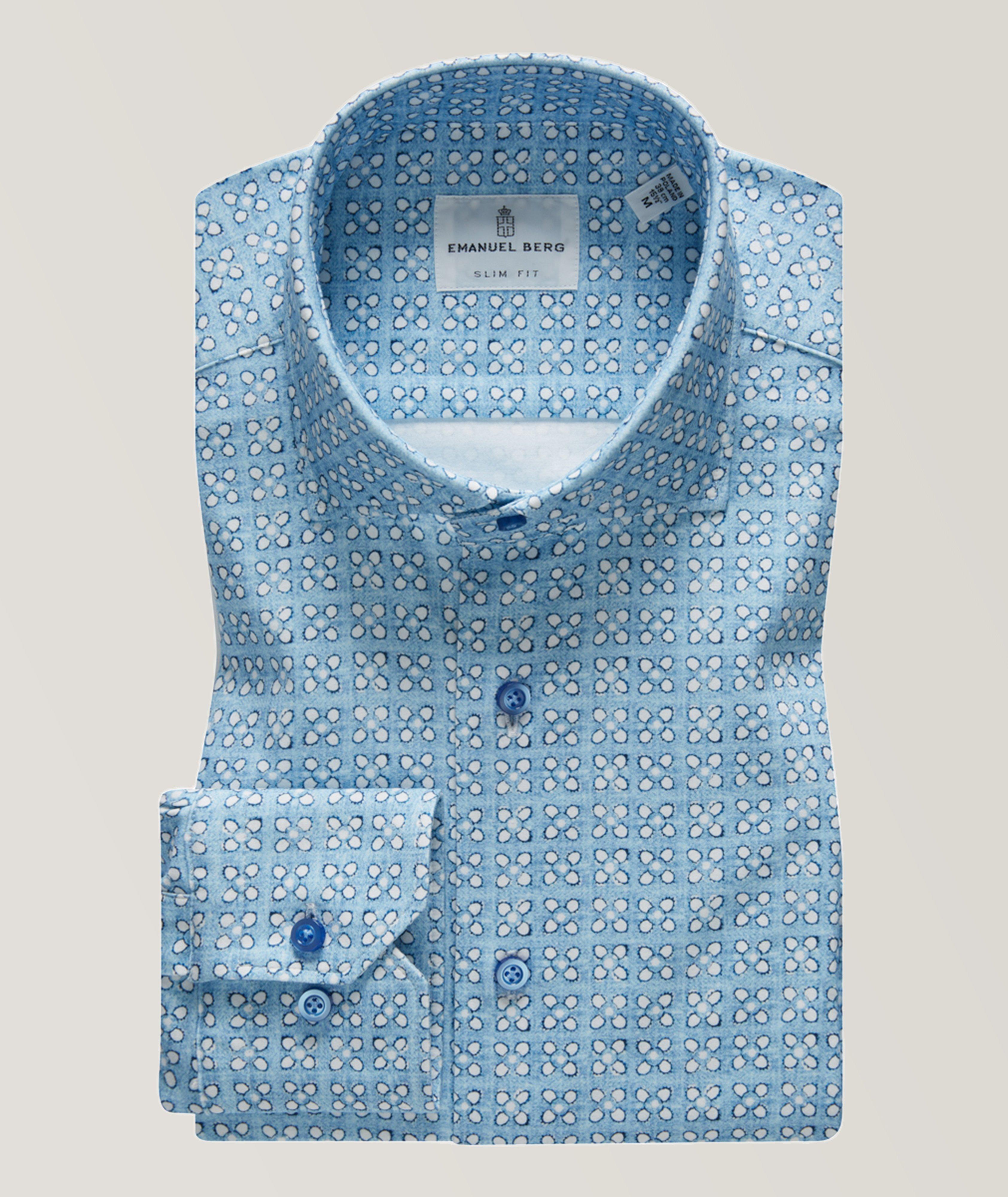 Performance Modern 4-Flex Floral Pattern Knit Shirt image 0