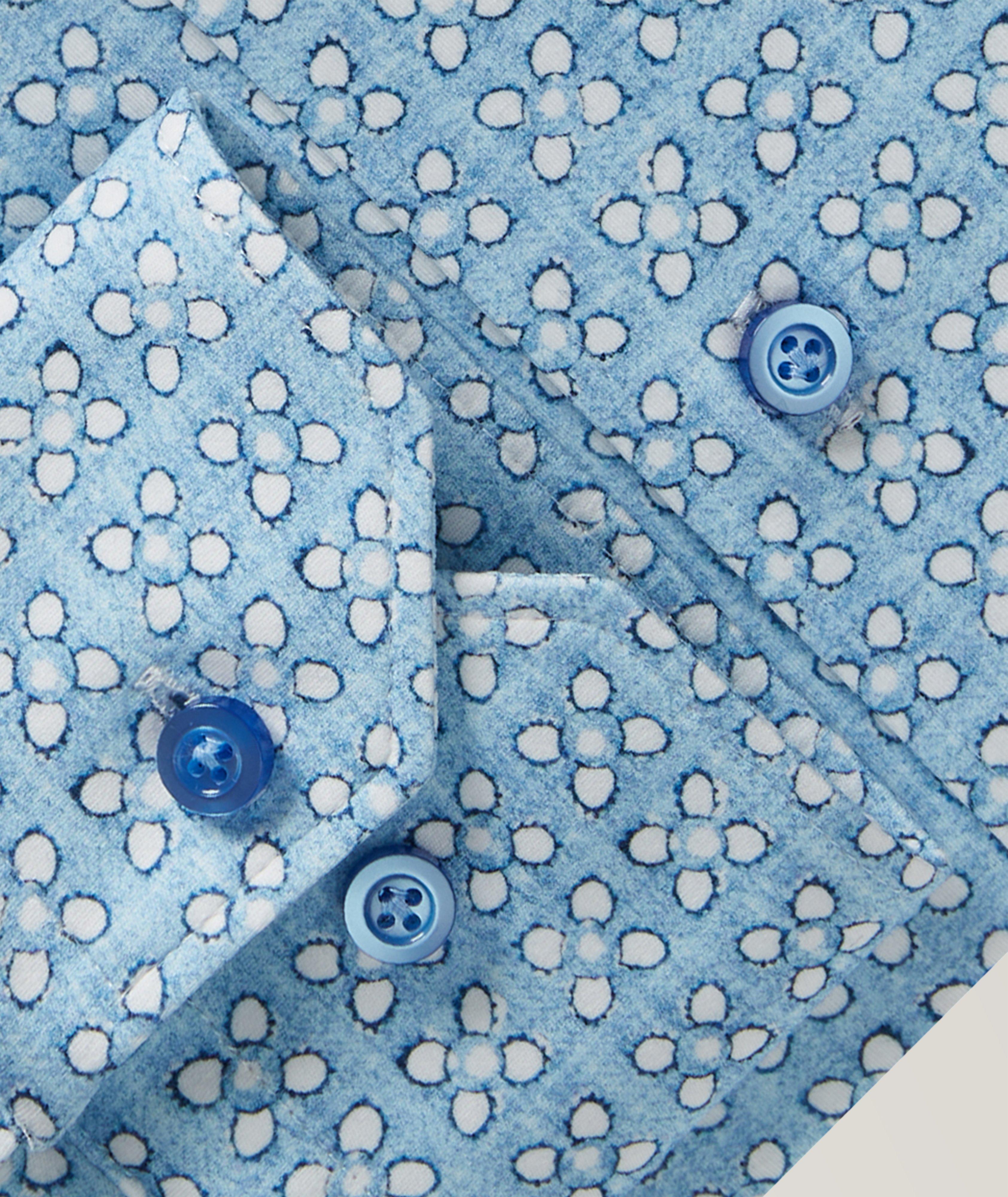 Performance Modern 4-Flex Floral Pattern Knit Shirt image 3