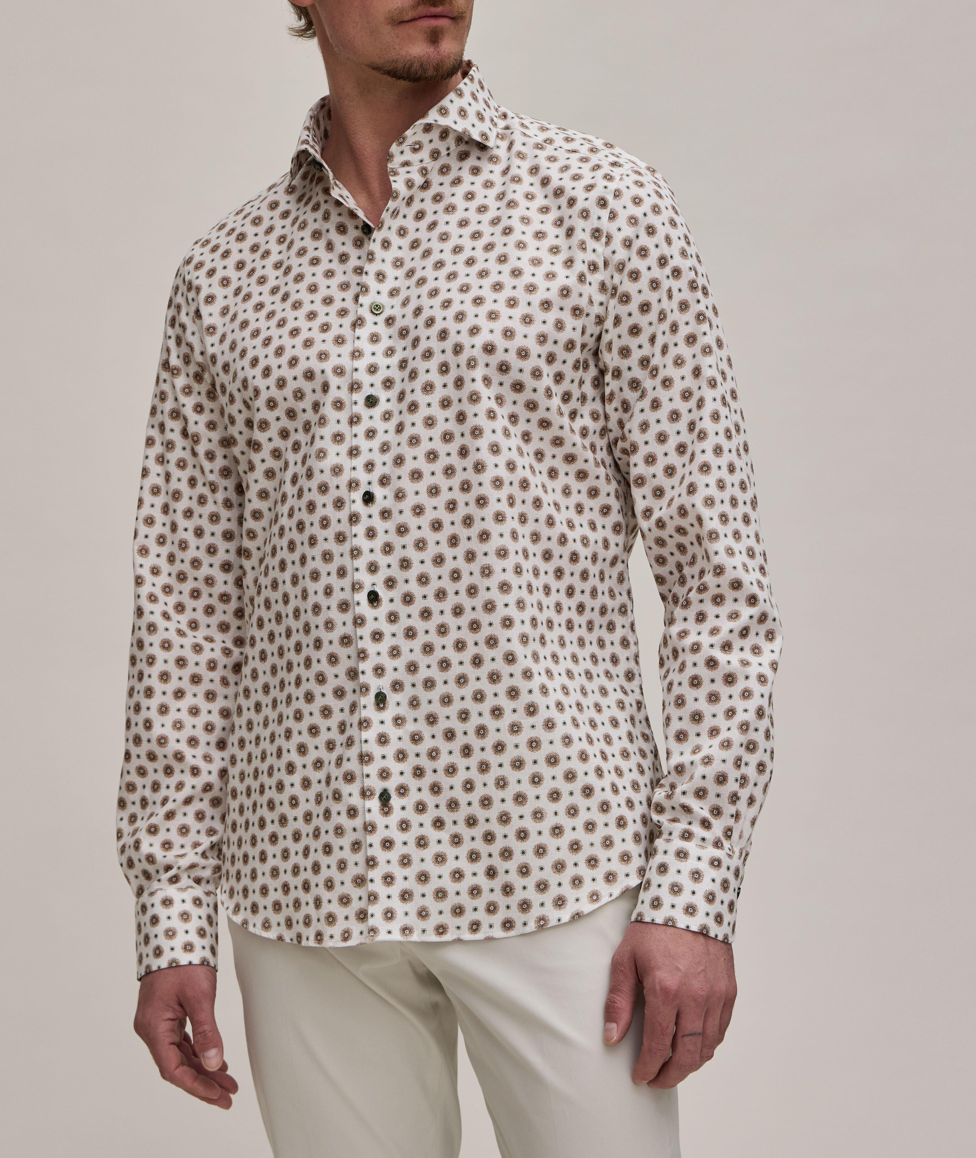 Floral Printed Cotton Dress Shirt image 1