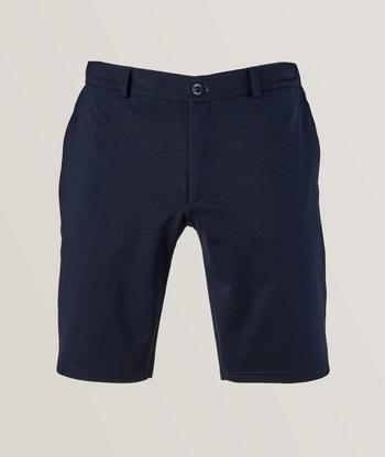 Slice Stretch-Cotton Twill Shorts