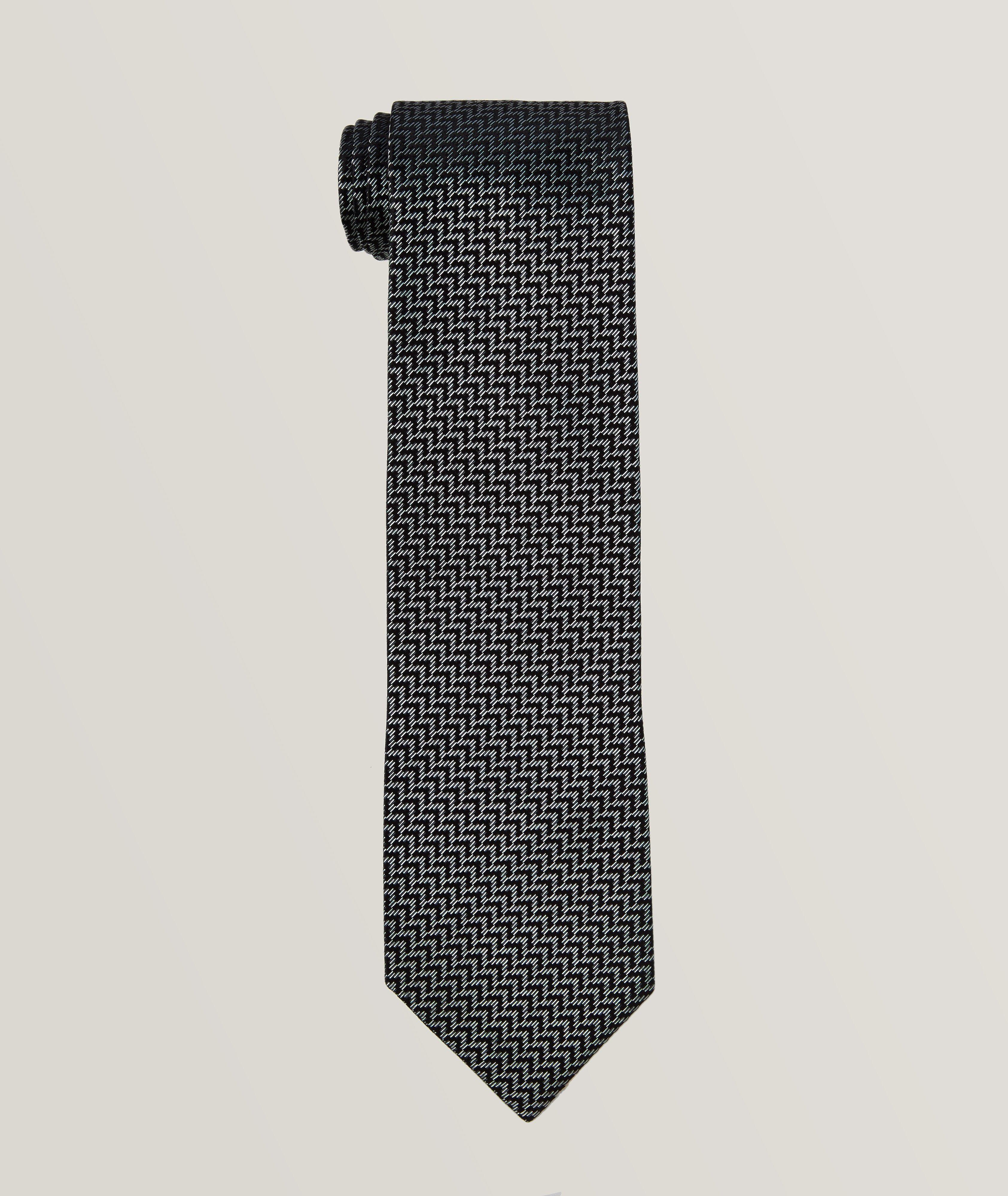 Silk Neat Print Tie