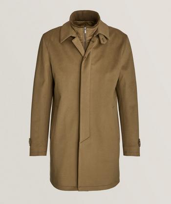 Italian melton car clearance coat