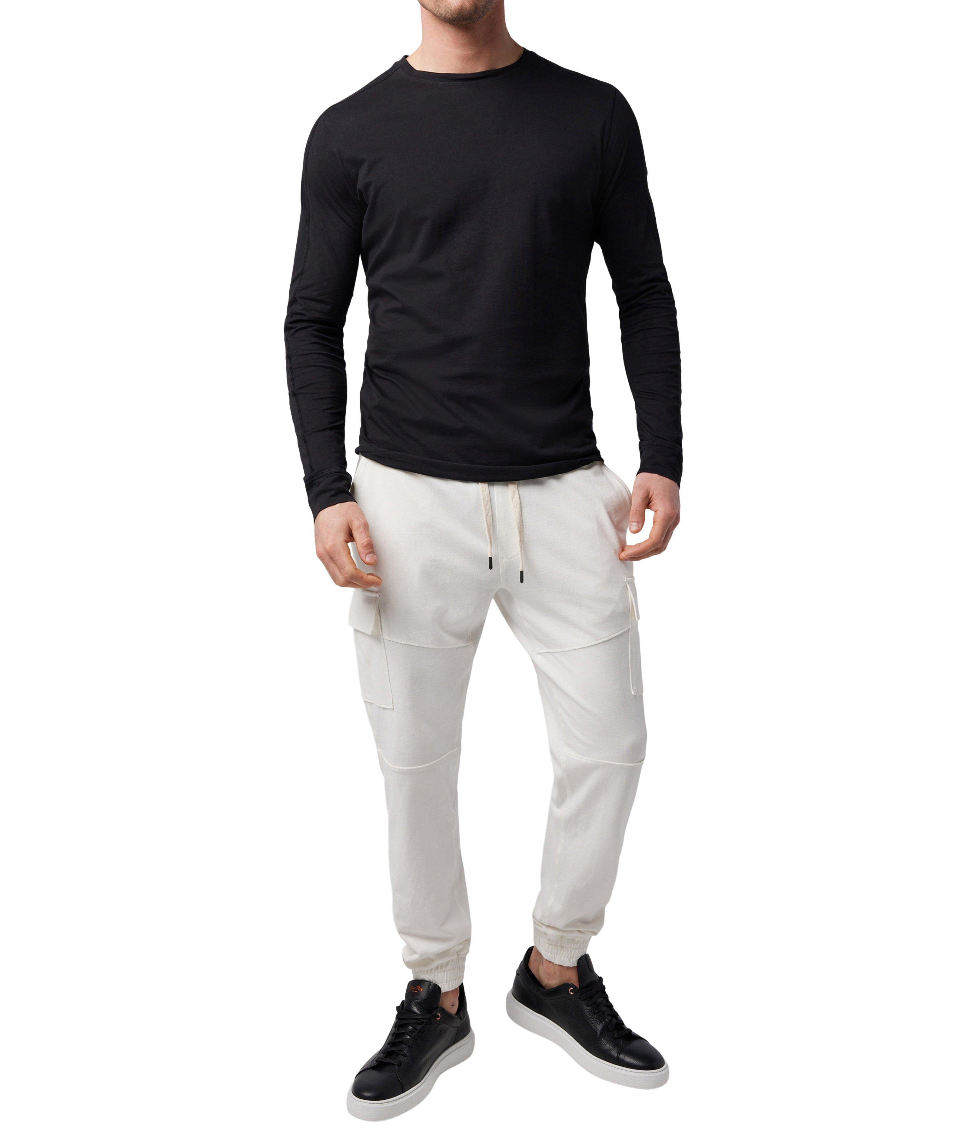 Long-Sleeve Crew Neck Jersey T-Shirt image 4