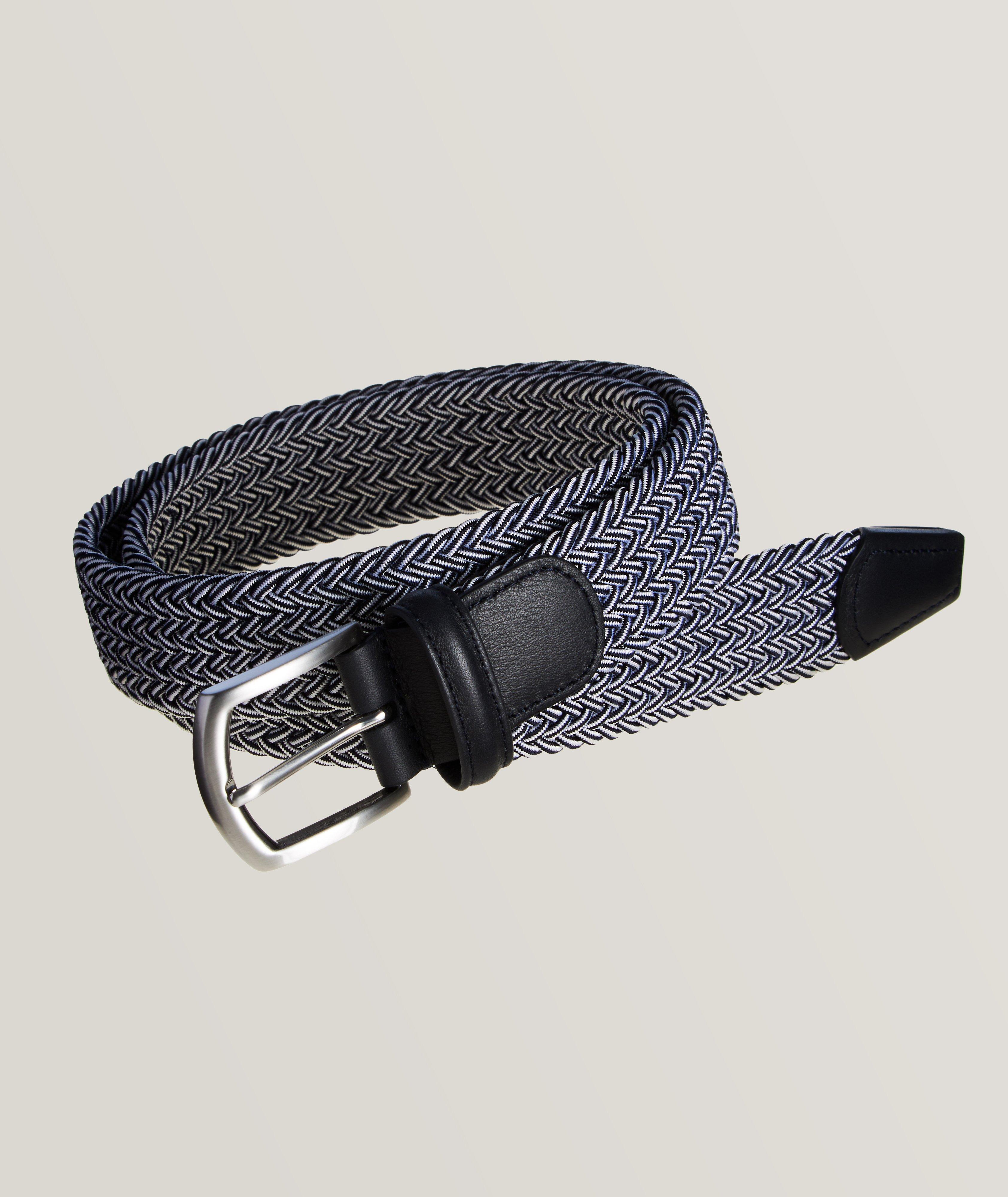 Tri-Colour Thread Stretch Woven Belt