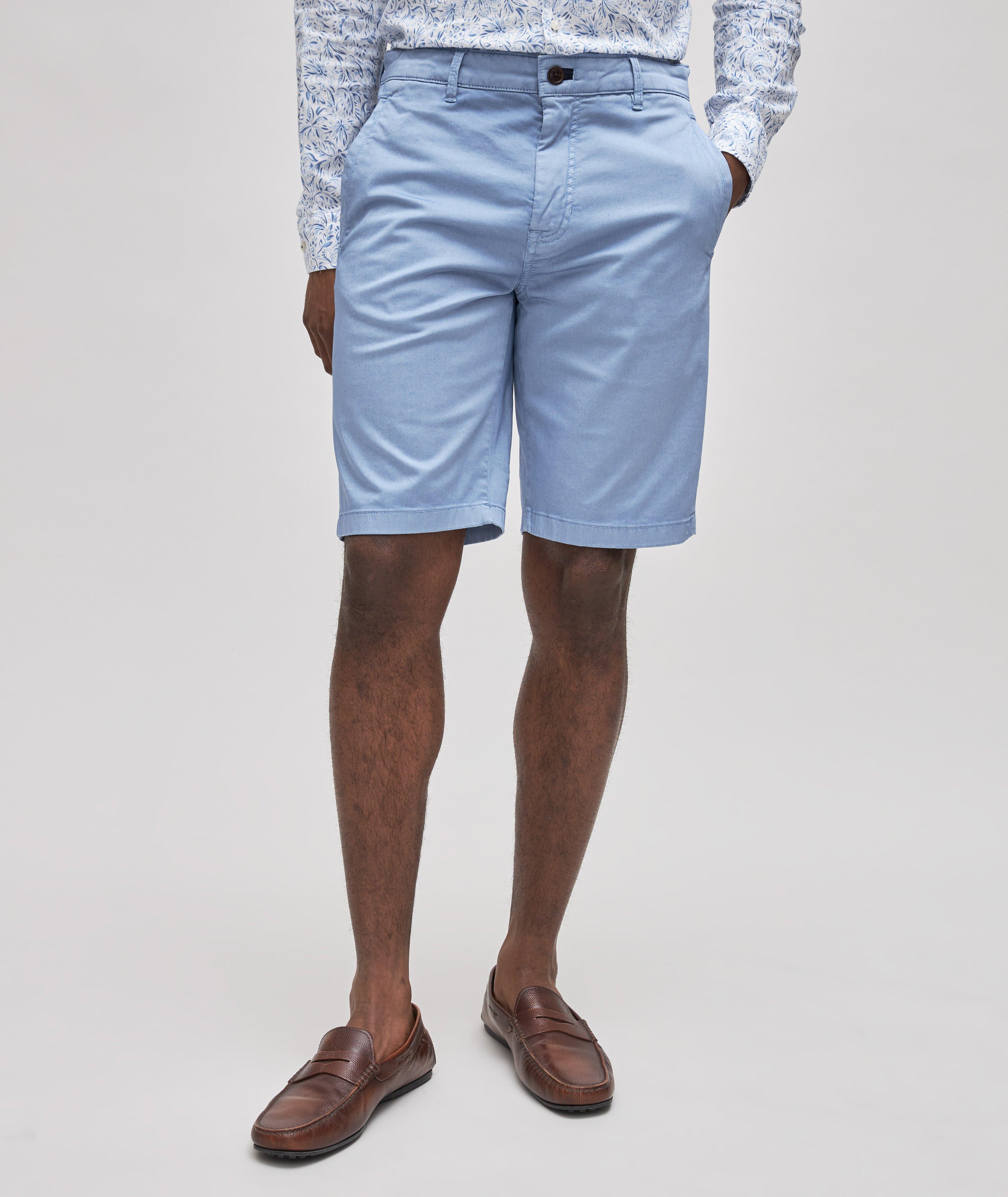 Solid Stretch-Cotton Chino Shorts image 2