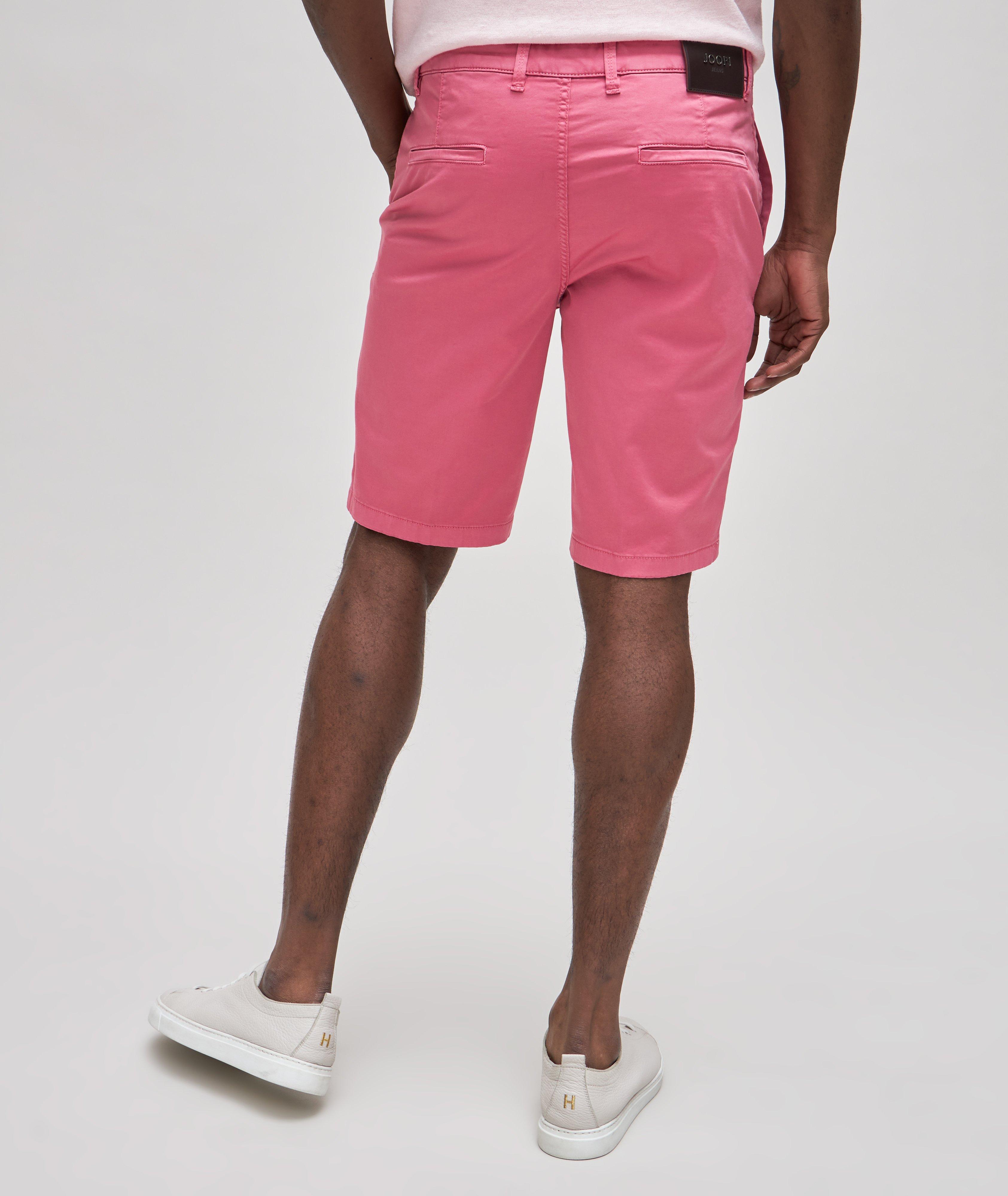 Solid Stretch-Cotton Chino Shorts image 2