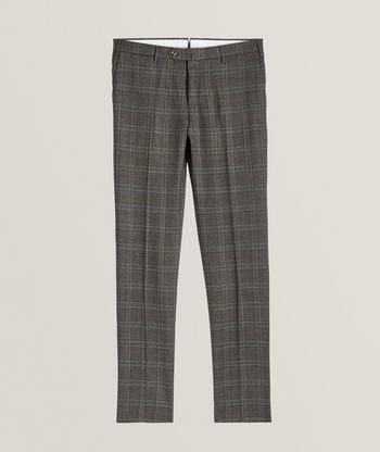 Plaid sale wool trousers