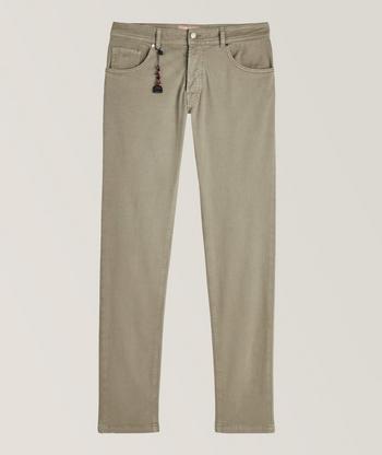 Mason's Slim Fit Torino Jersey Stretch-Cotton Pants