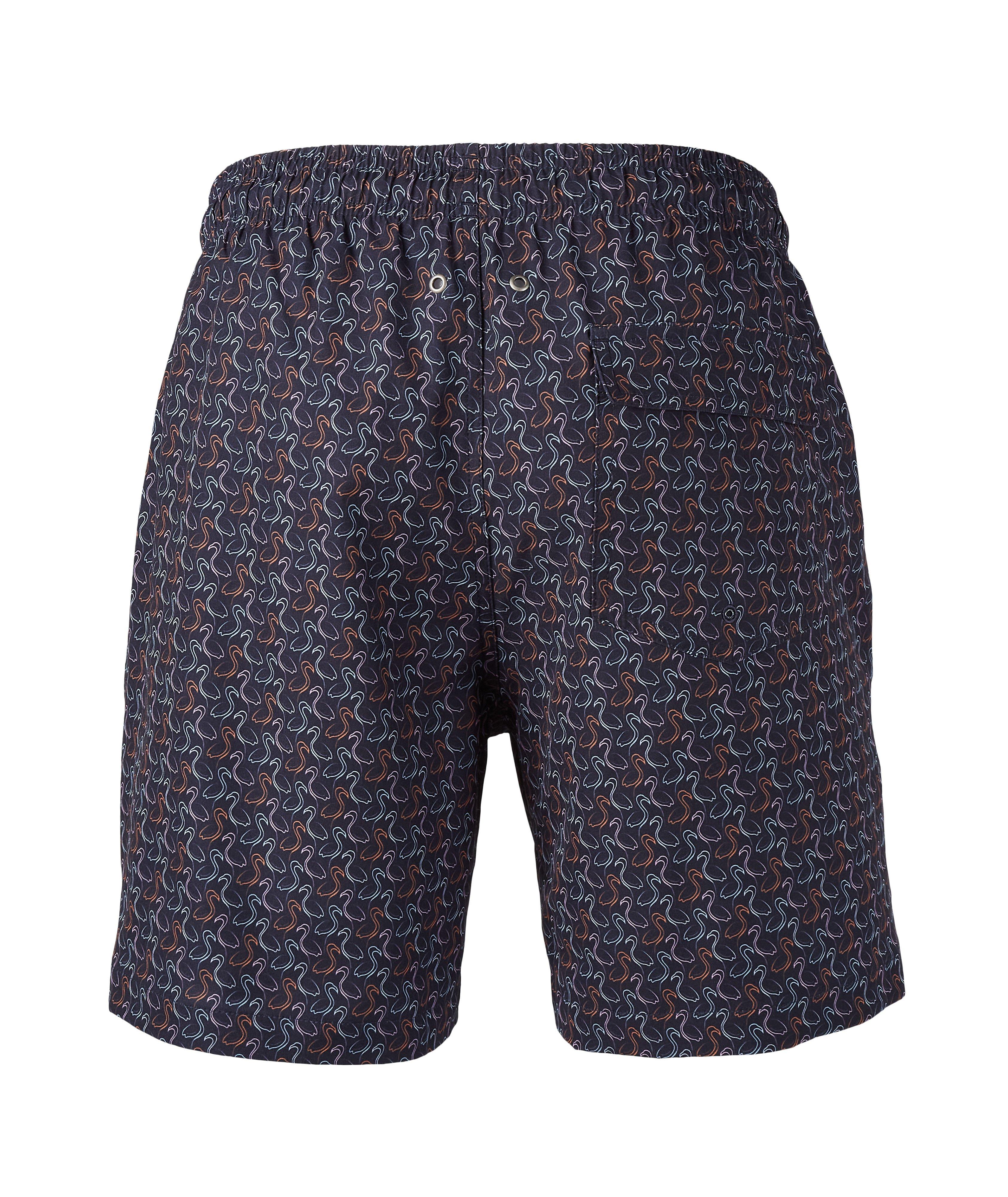 Flamingo Print Swim Shorts image 1