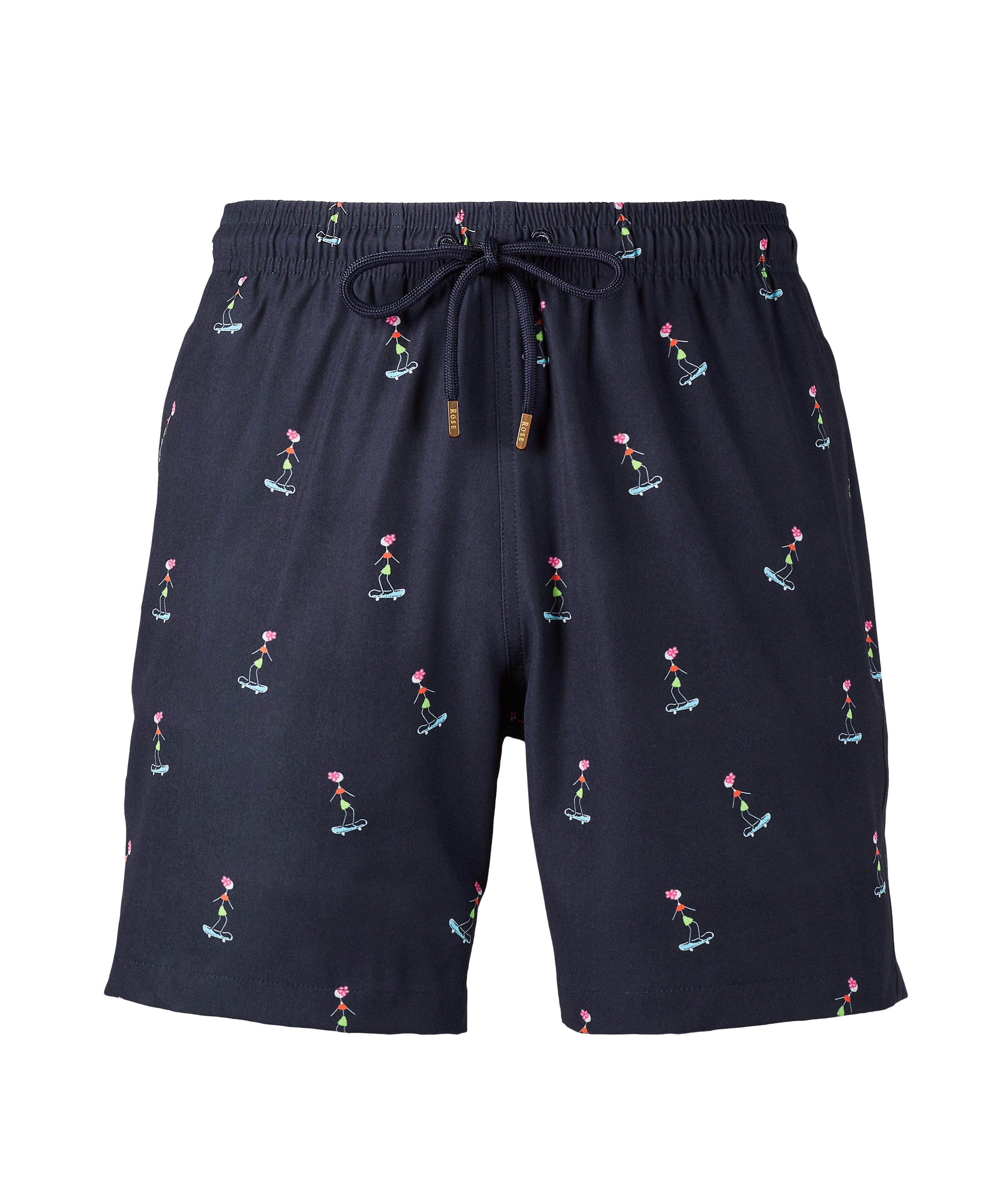 Hula Girl Print Swim Shorts image 0