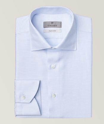 Canali Textured Button-Front Shirt original 2024 price $280 NEW made in Italy