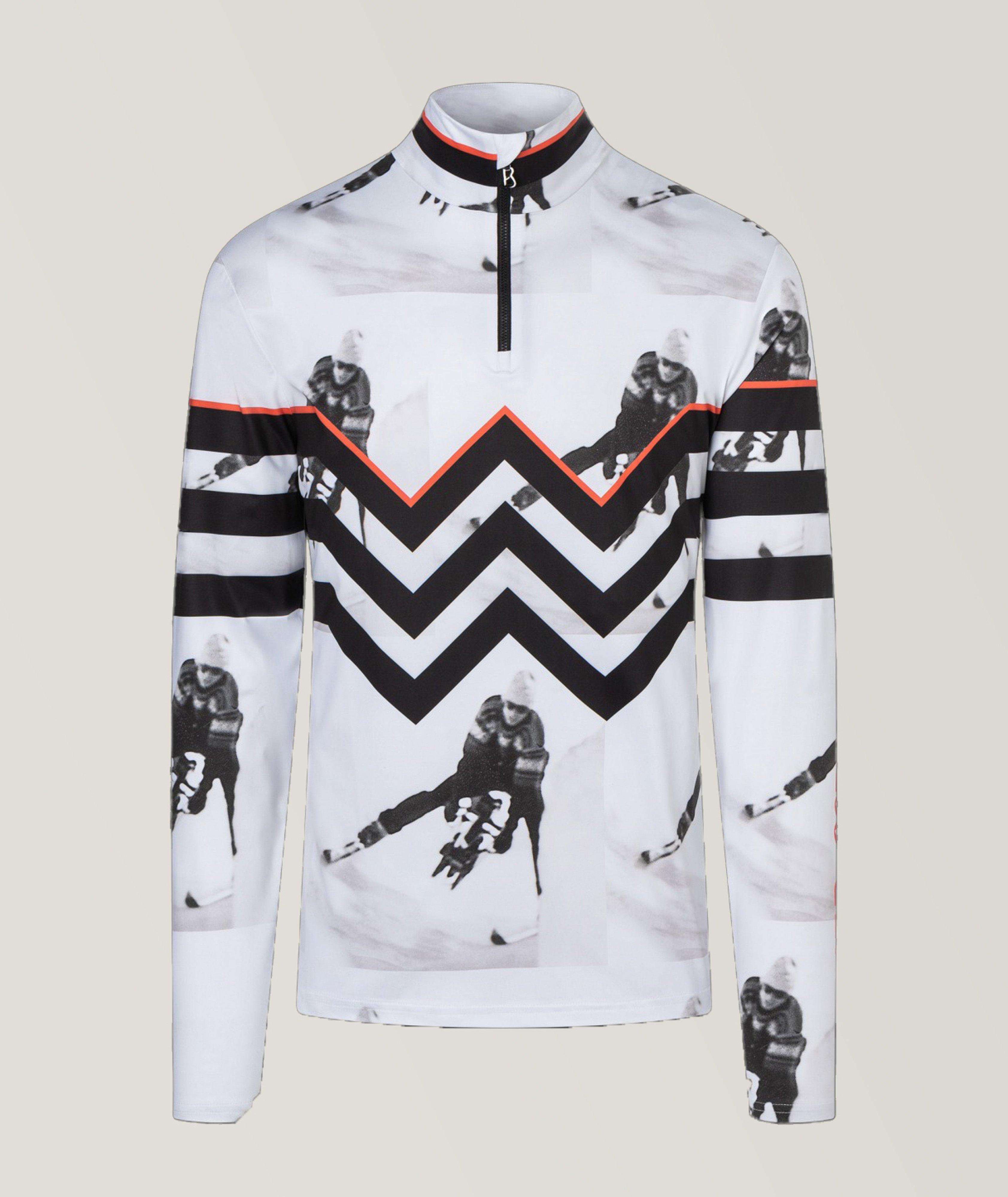 Bogner Pull Jarry À Glissière Partielle, Collection James Bond En Blanc , Taille Homme TTG