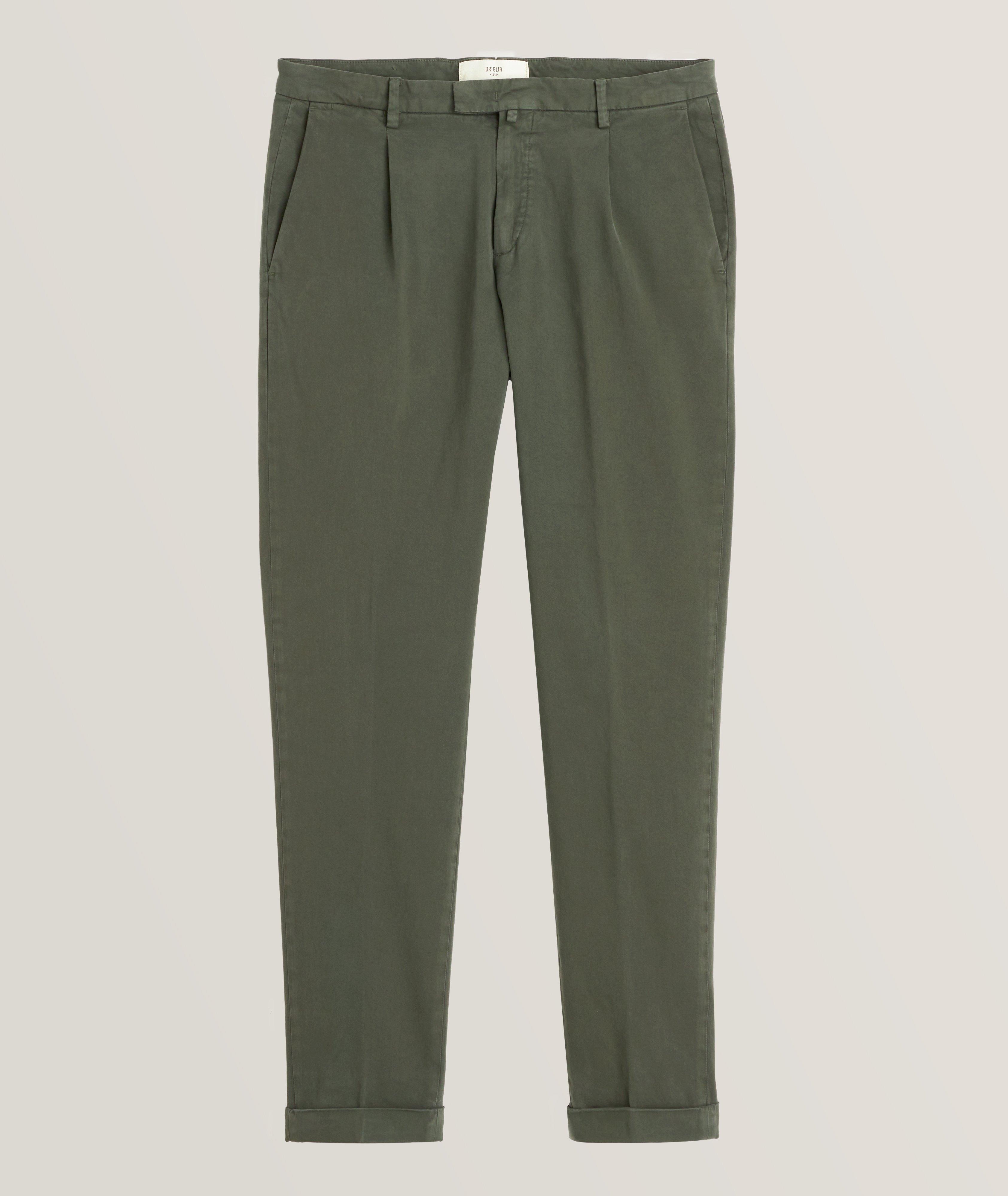 Stretch-Cotton Jersey Chinos