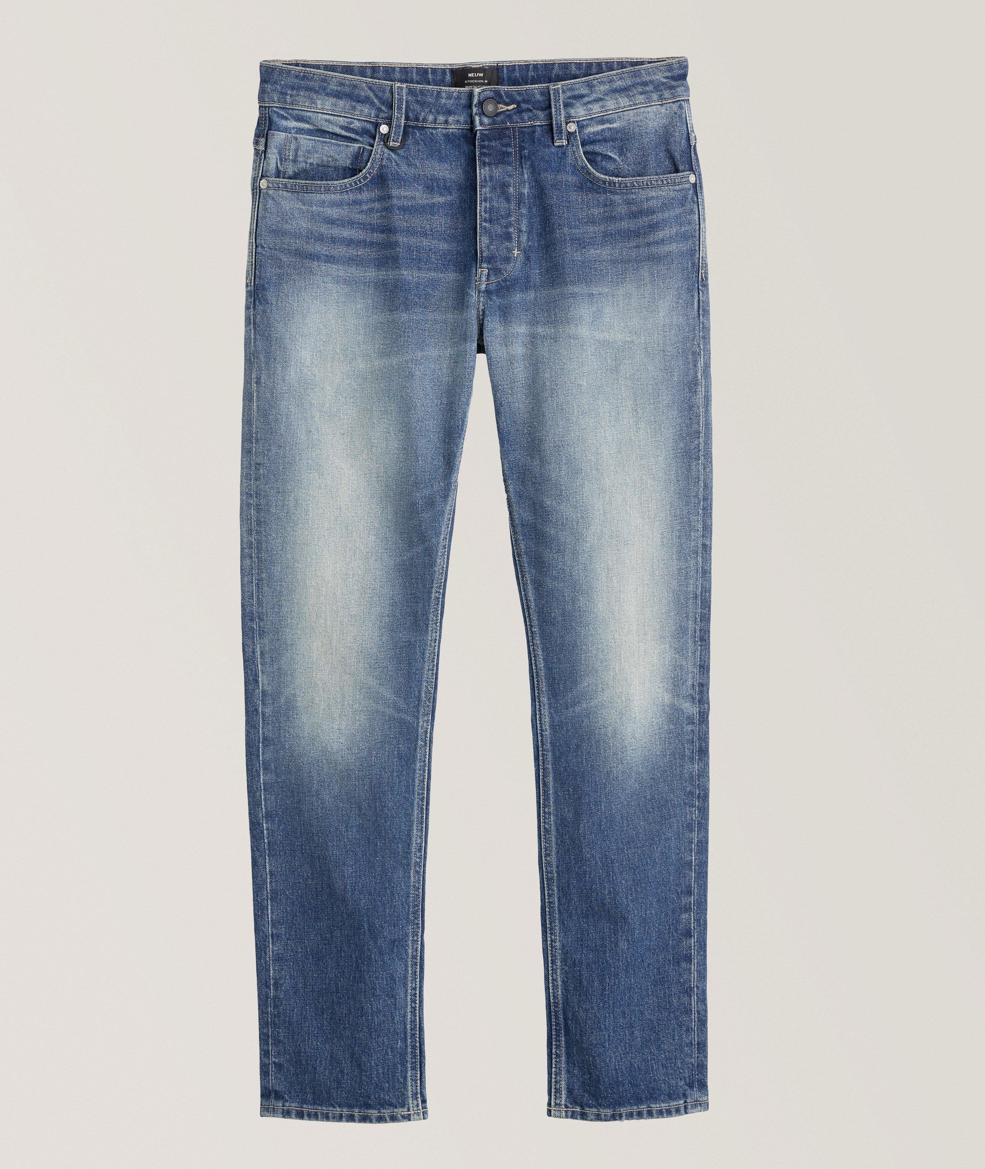 Lou Slim Straight Stretch-Cotton Jeans image 0