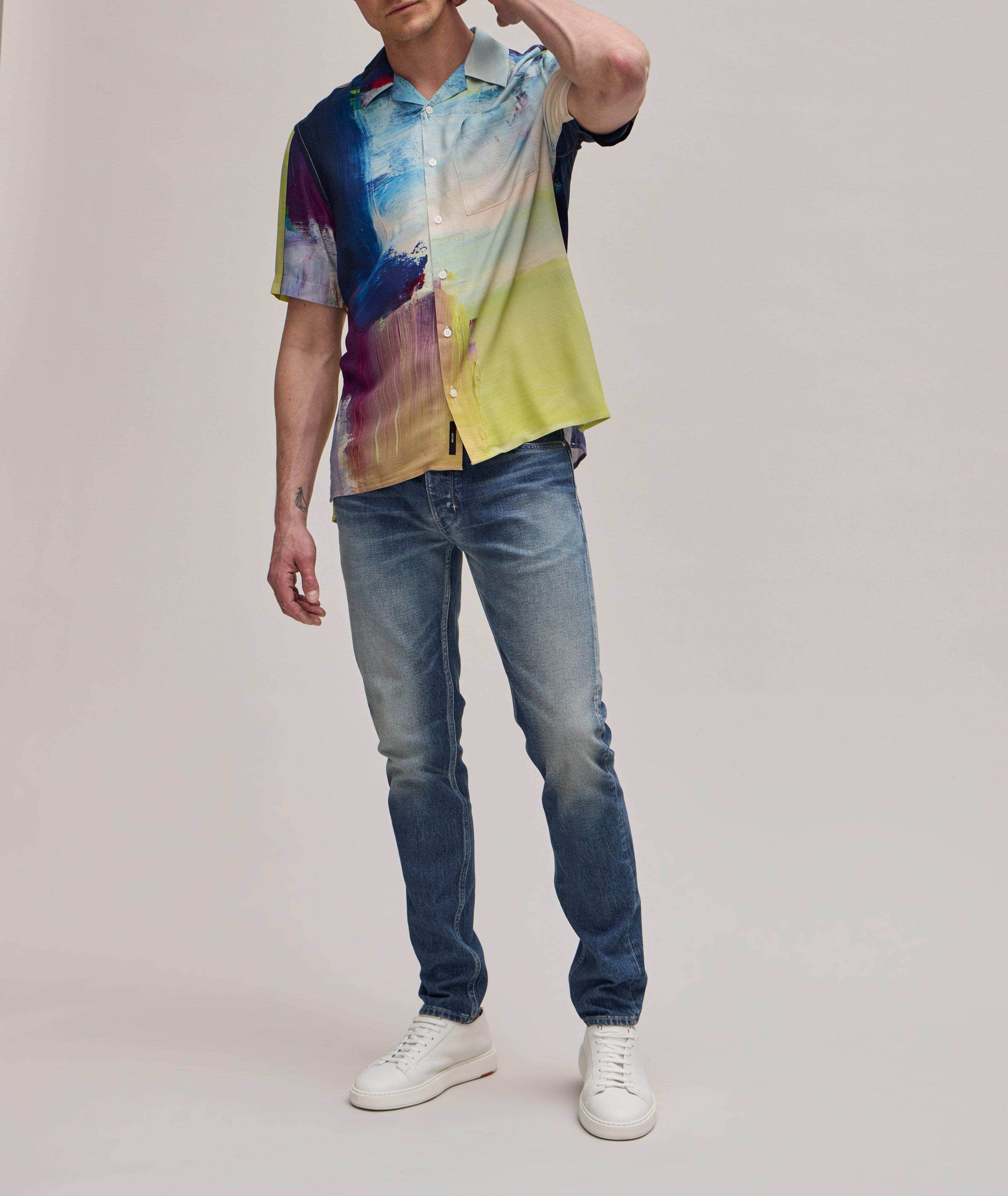 Lou Slim Straight Stretch-Cotton Jeans image 3
