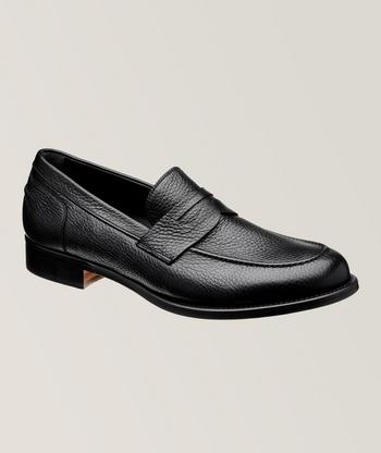 Ferragamo - Foster Black Leather Gancini Bit Penny Loafer