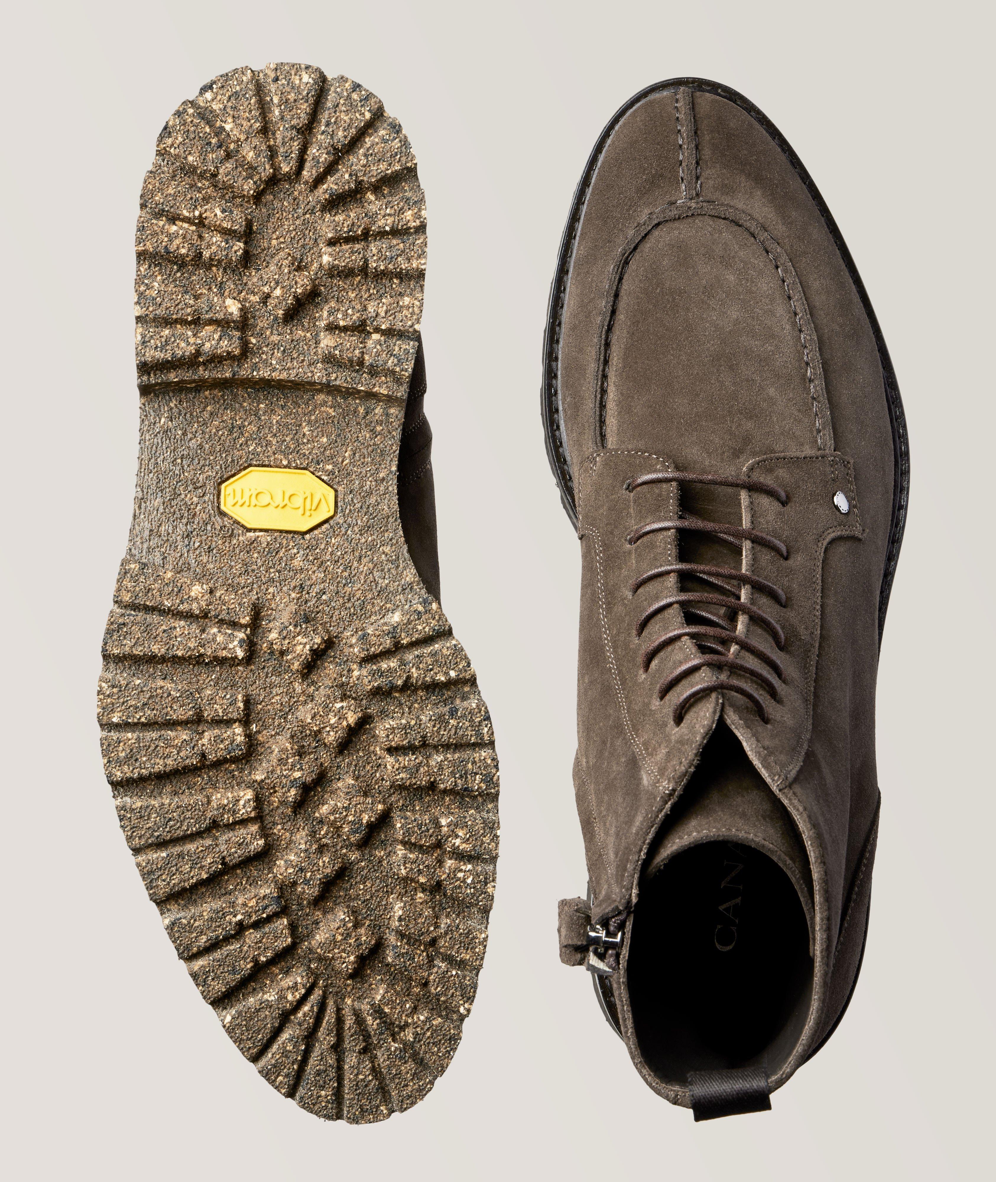 Suede Lace-Up Combat Boots image 2