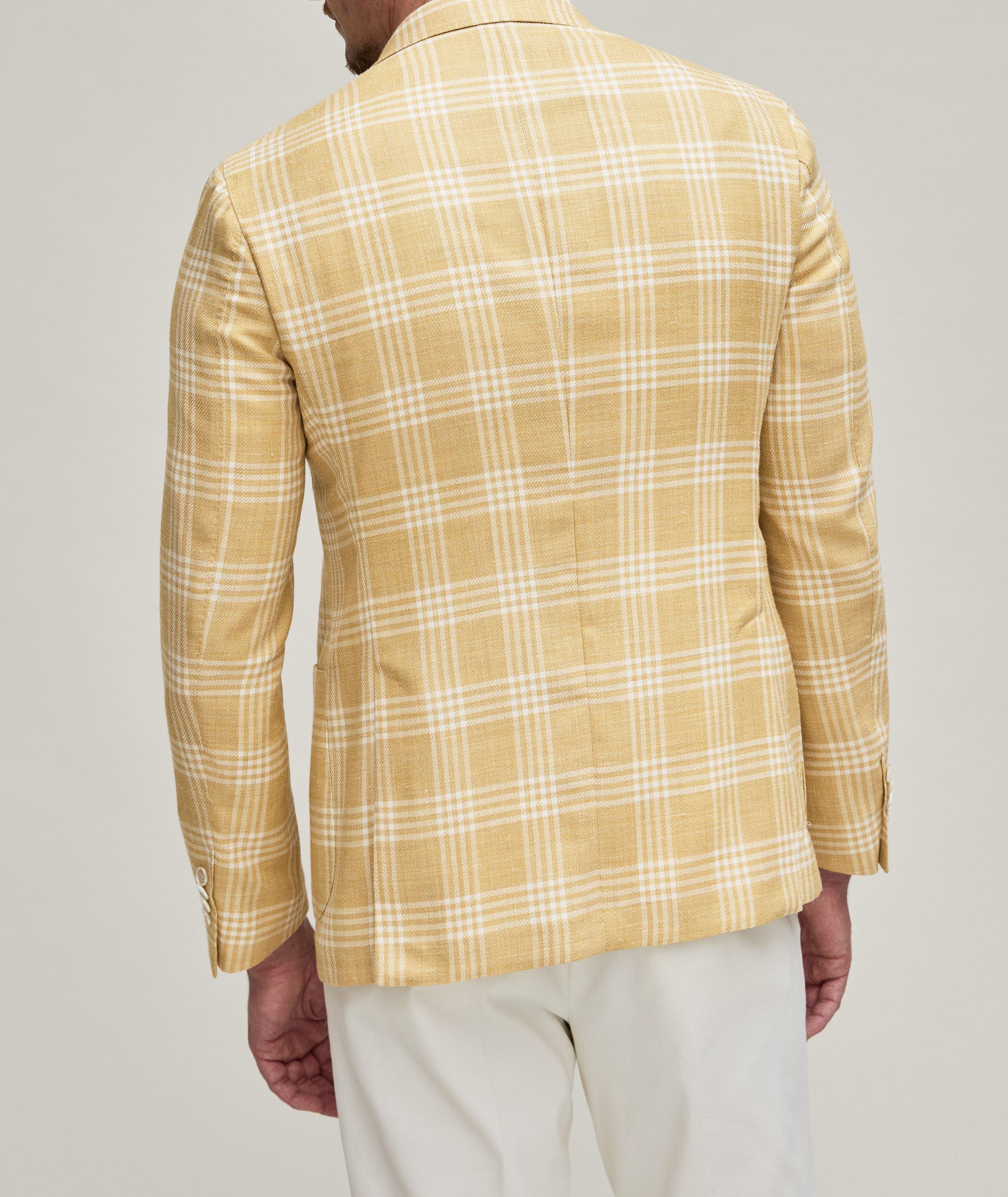 Plaid Wool, Silk & Linen Sport jacket image 2