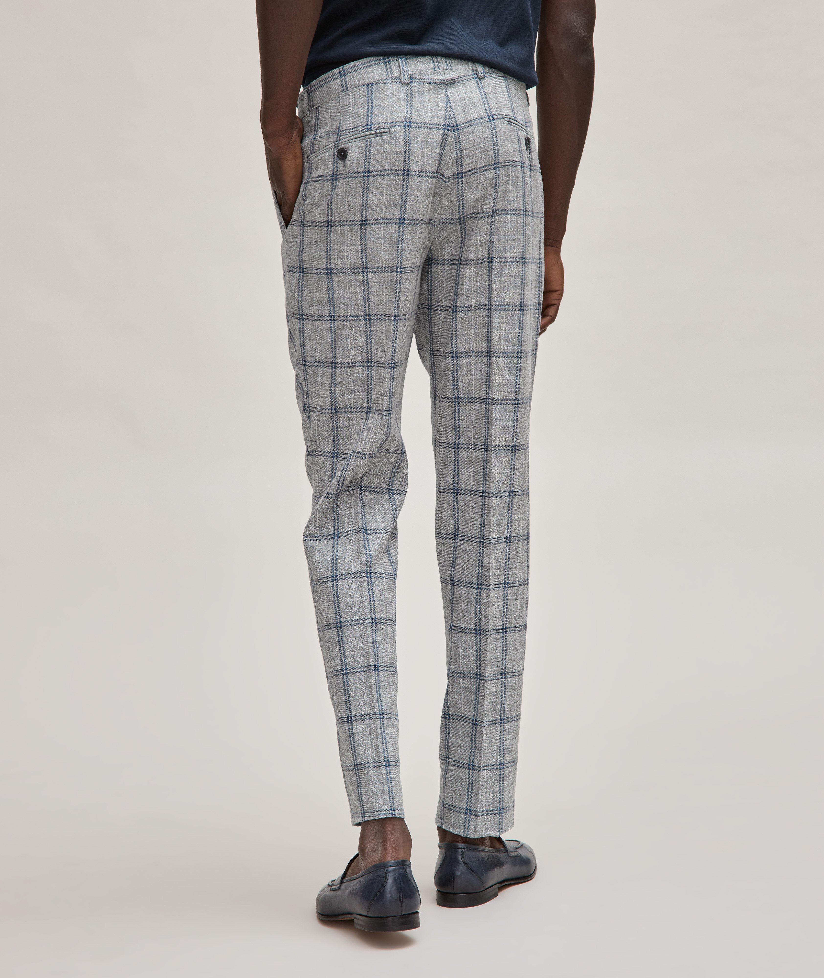Large Windowpane Cotton-Virgin Wool Pants  image 2