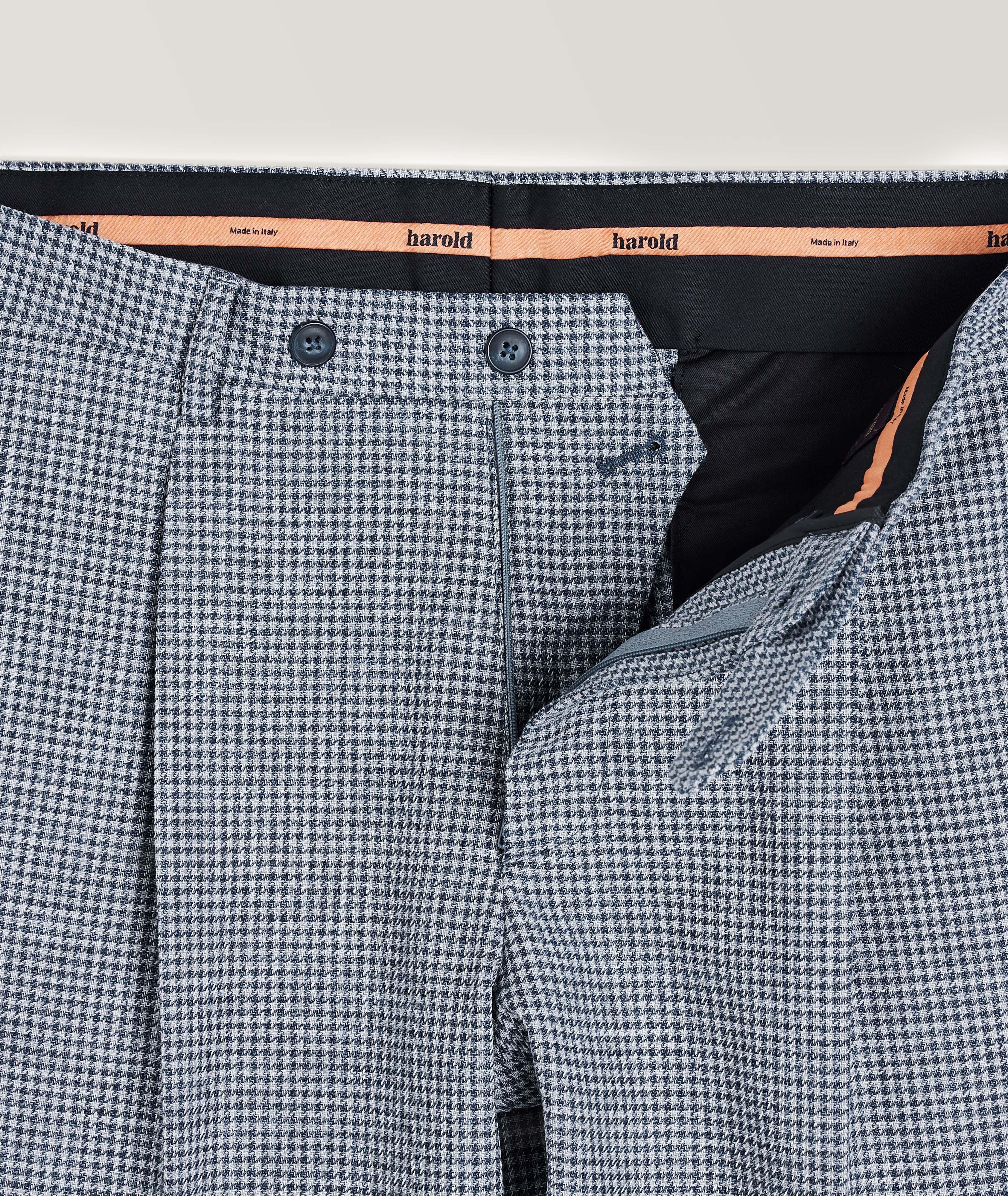 Microhoundstooth Cotton-Virgin Wool Pants  image 1