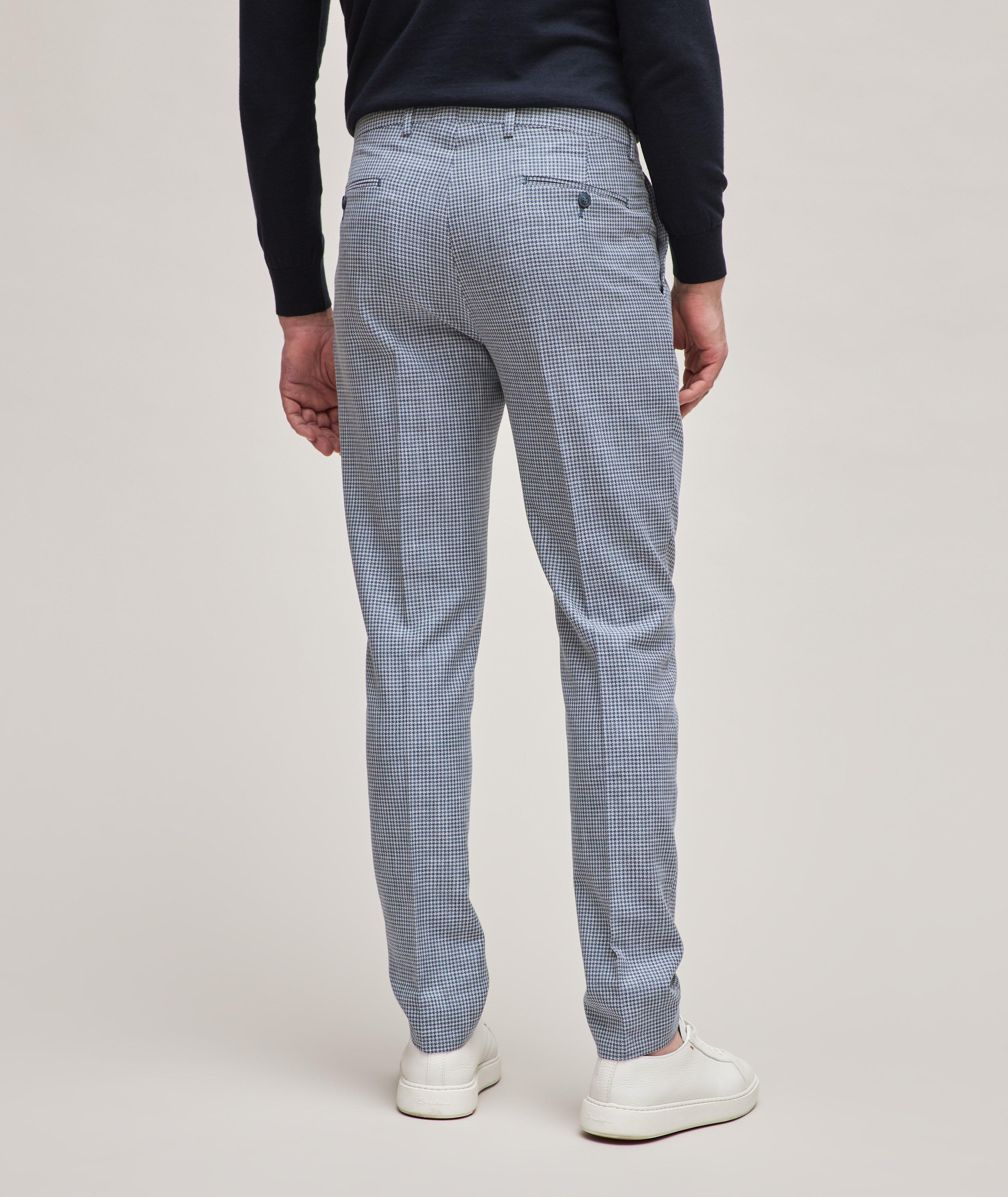 Microhoundstooth Cotton-Virgin Wool Pants  image 3