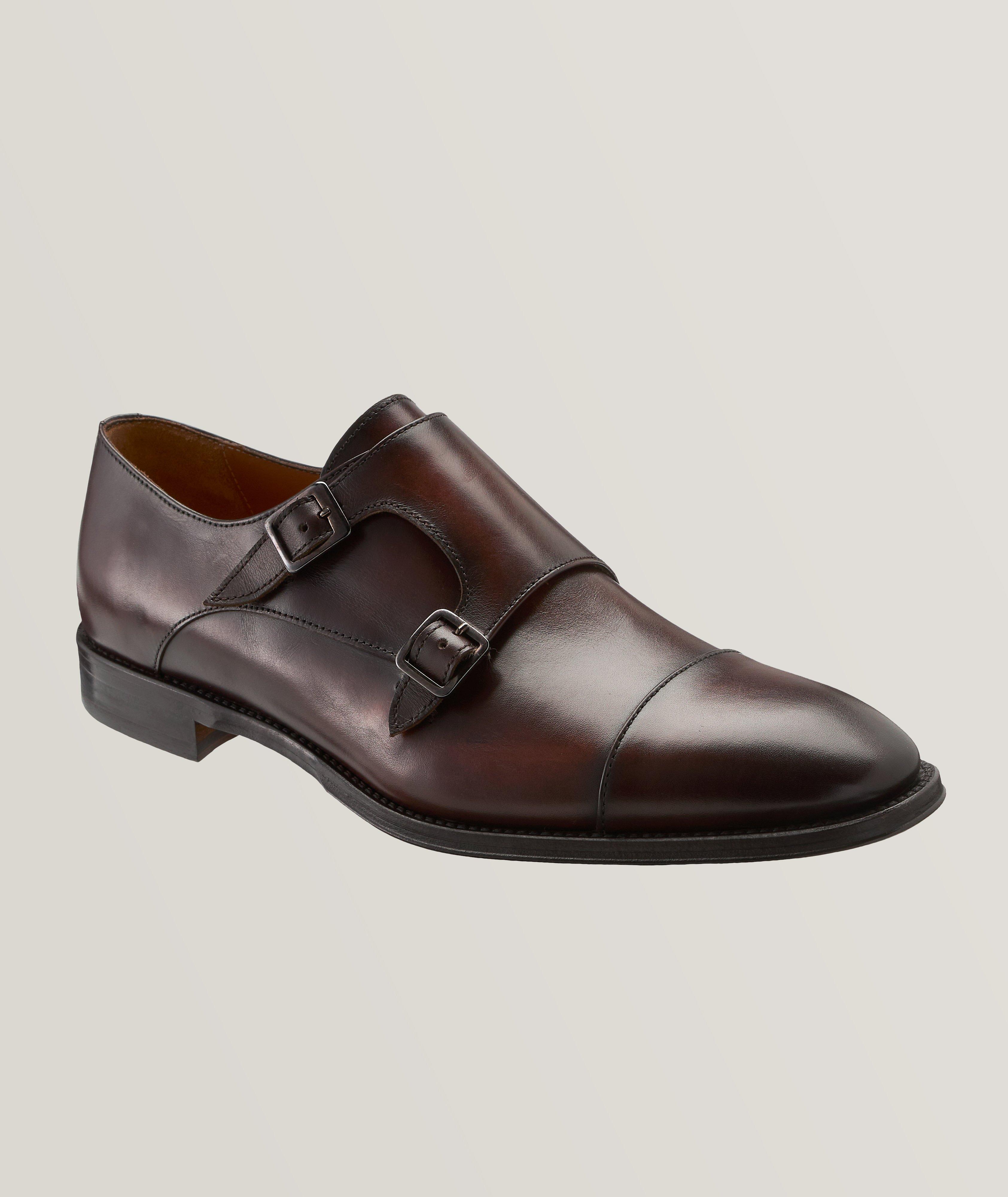 Harold De Harry Rosen Flâneur En Cuir Bruni À Bride Double En Brun , Taille Homme 43