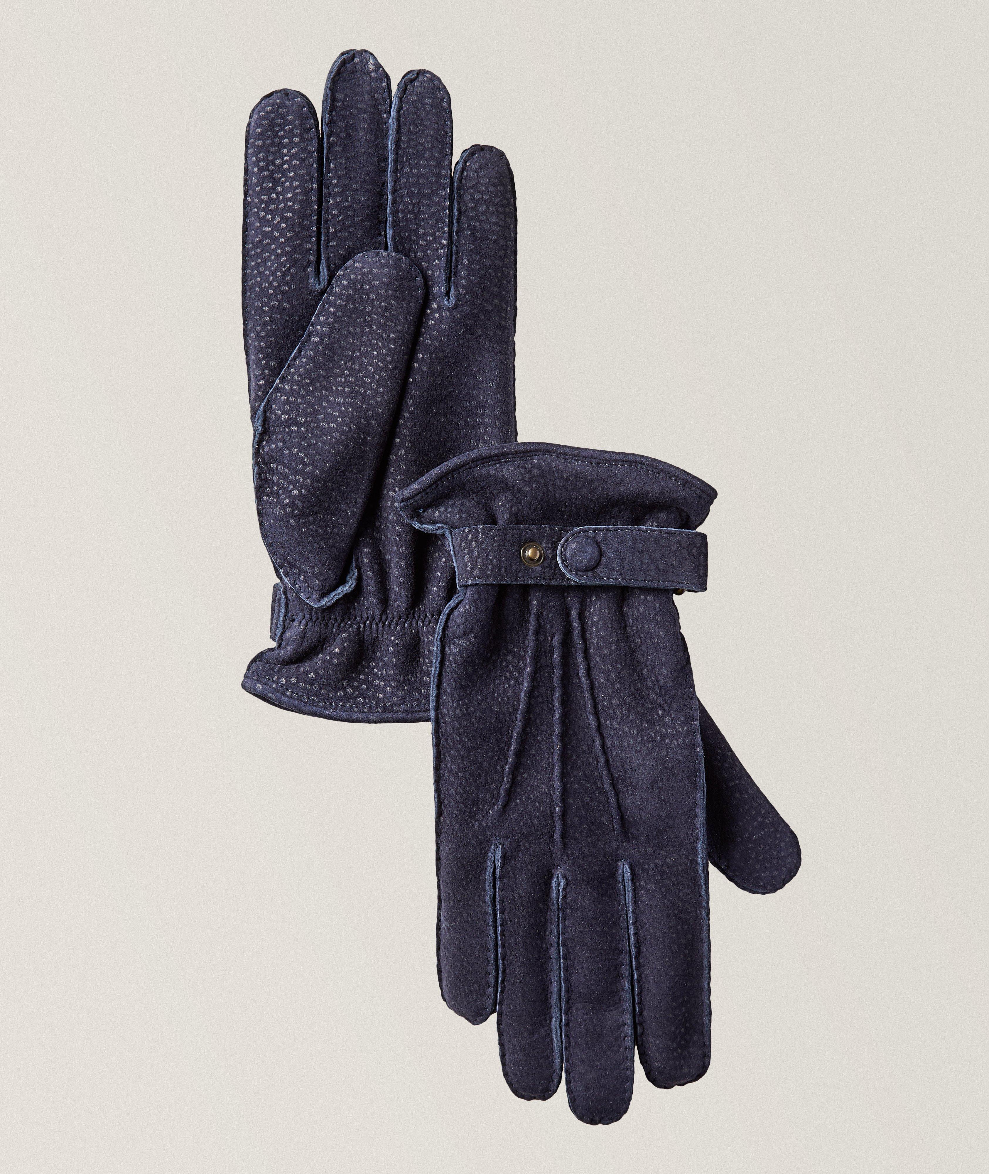 Hestra Gants Winston En Cuir De Carpincho En Bleu , Taille Homme 8