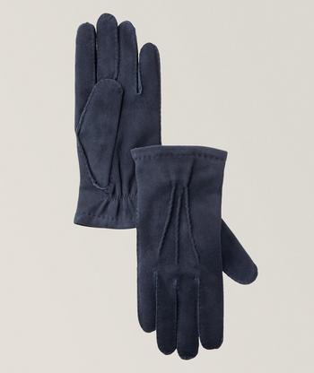 Navy suede deals gloves